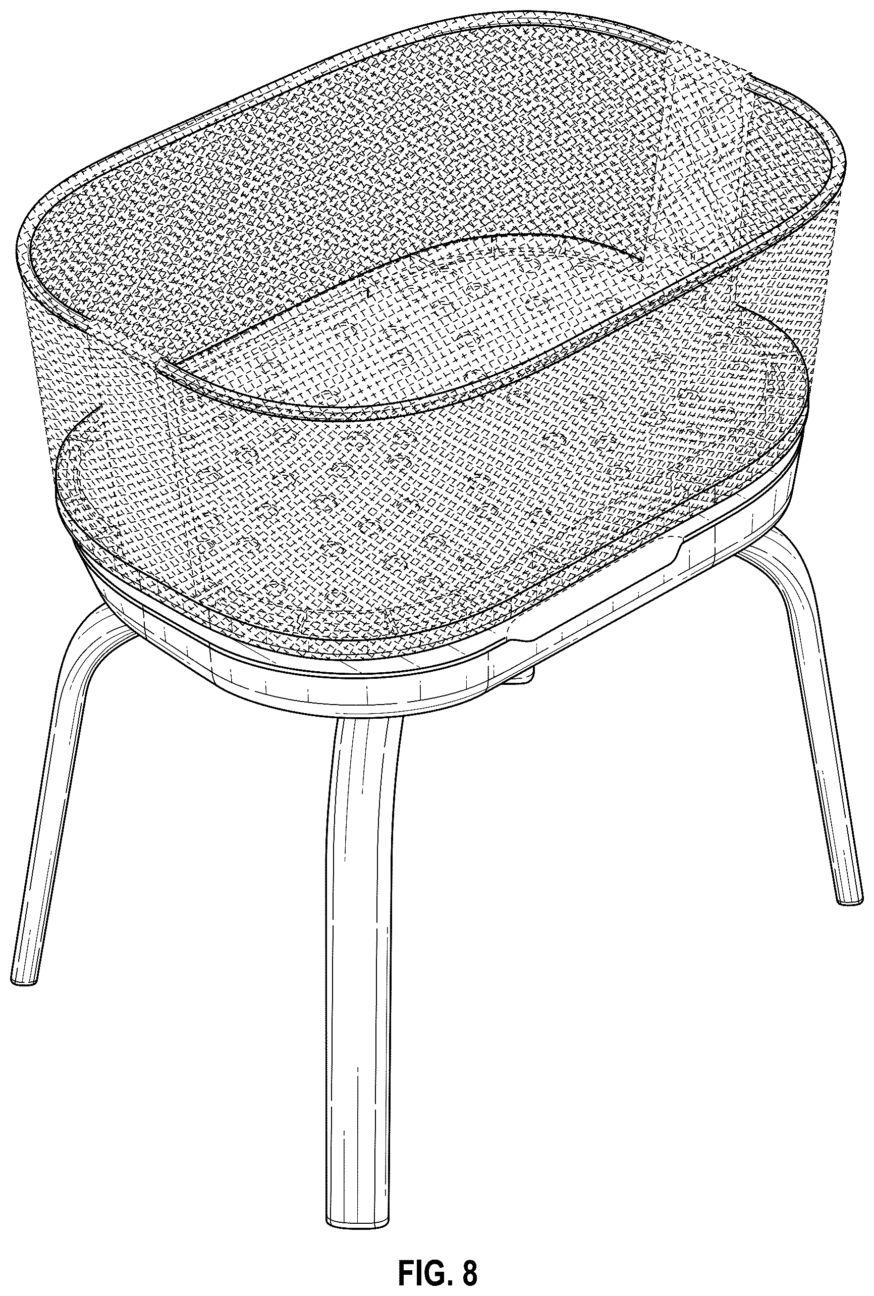 Patent USD1044373 Figure 8 – Bassinet
