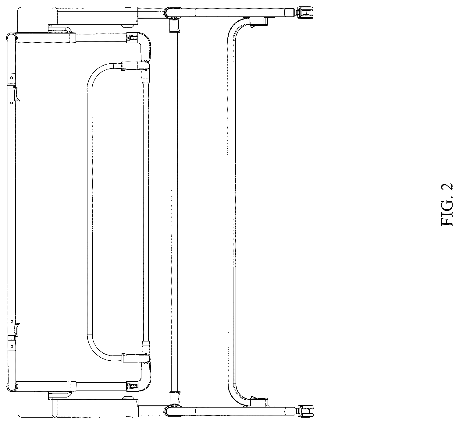 Patent USD1044374 Figure 2 – Crib frame