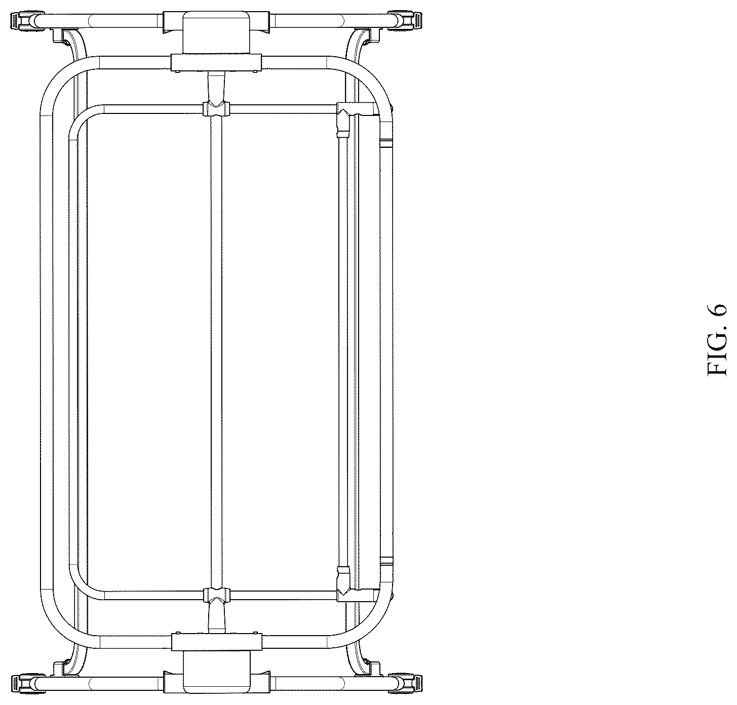 Patent USD1044374 Figure 6 – Crib frame