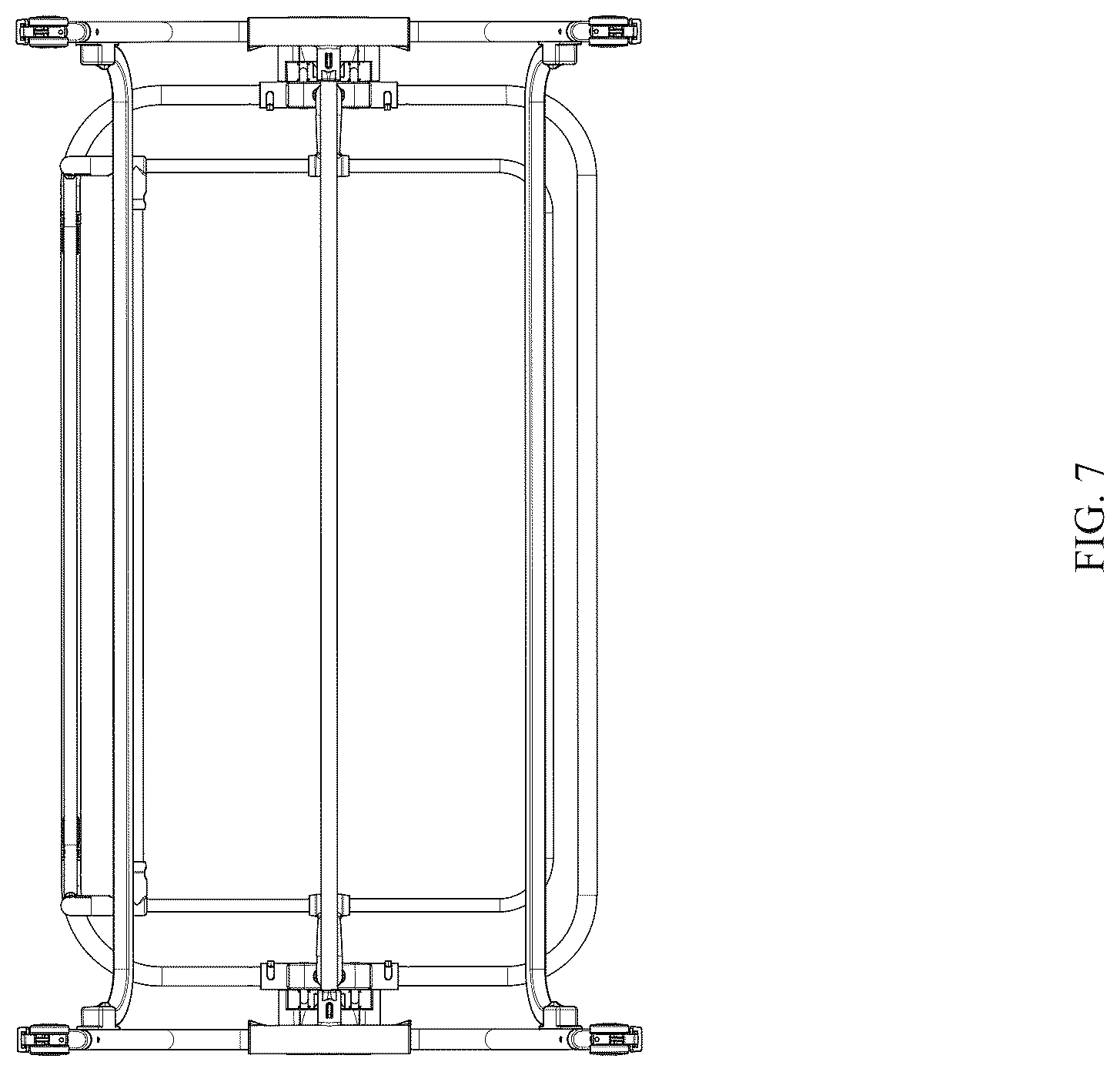 Patent USD1044374 Figure 7 – Crib frame