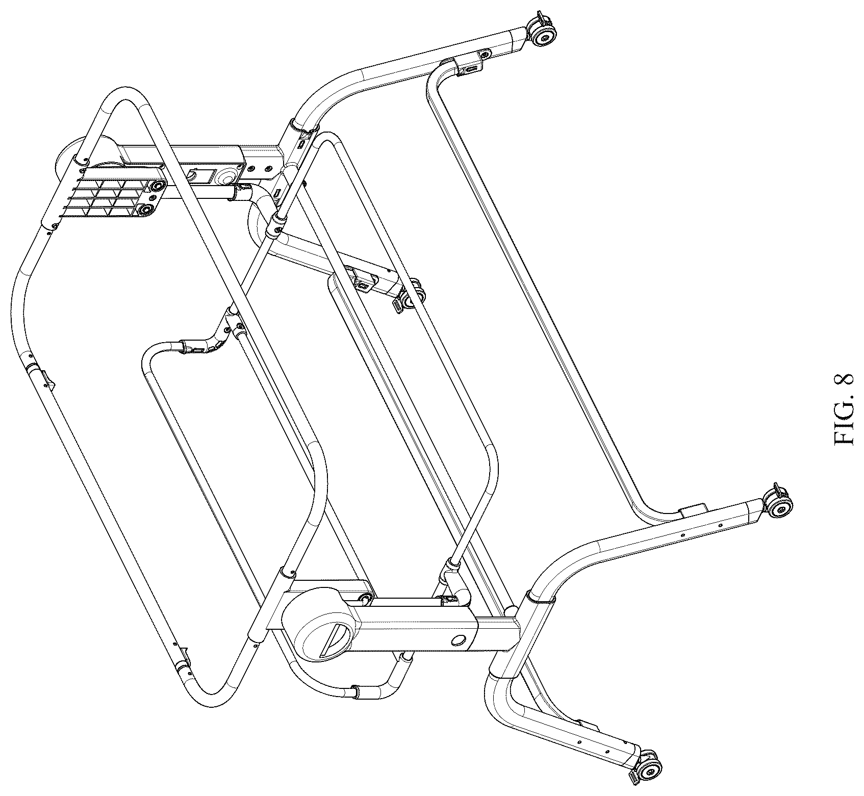 Patent USD1044374 Figure 8 – Crib frame