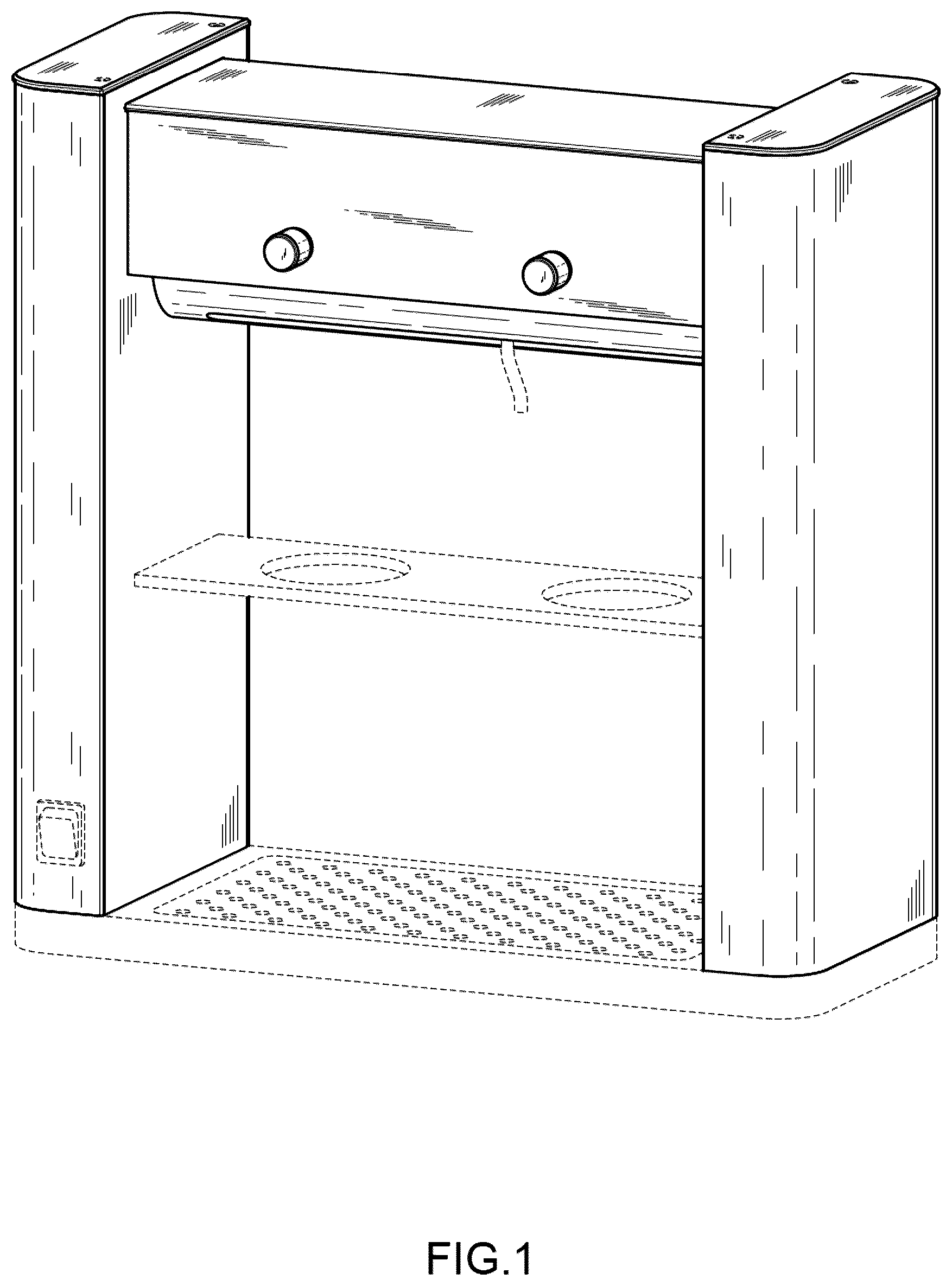 Patent USD1044376 Figure 1 – Coffee maker