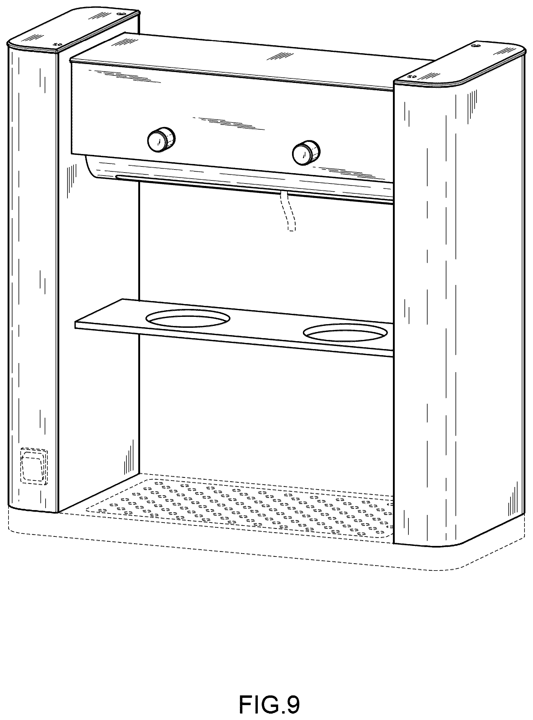 Patent USD1044376 Figure 6 – Coffee maker