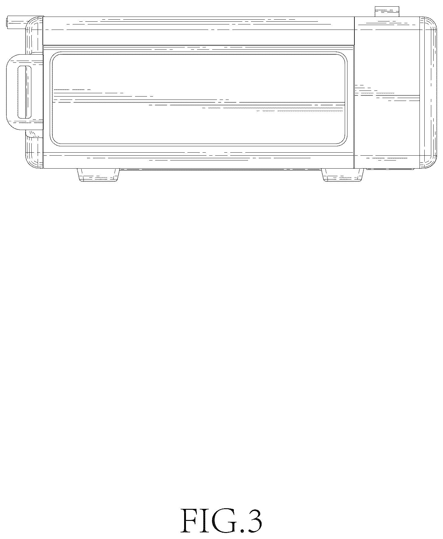 Patent USD1044380 Figure 3 – Oven