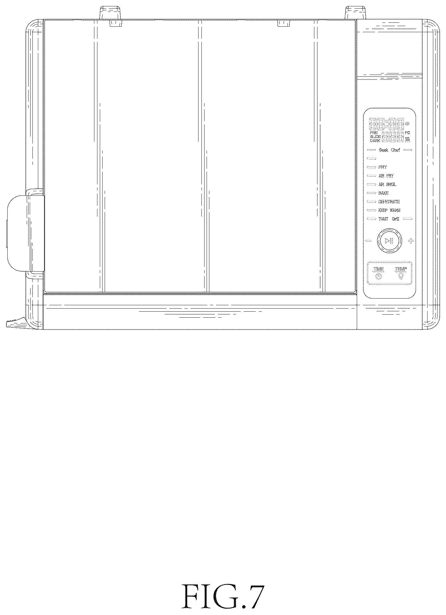 Patent USD1044380 Figure 7 – Oven