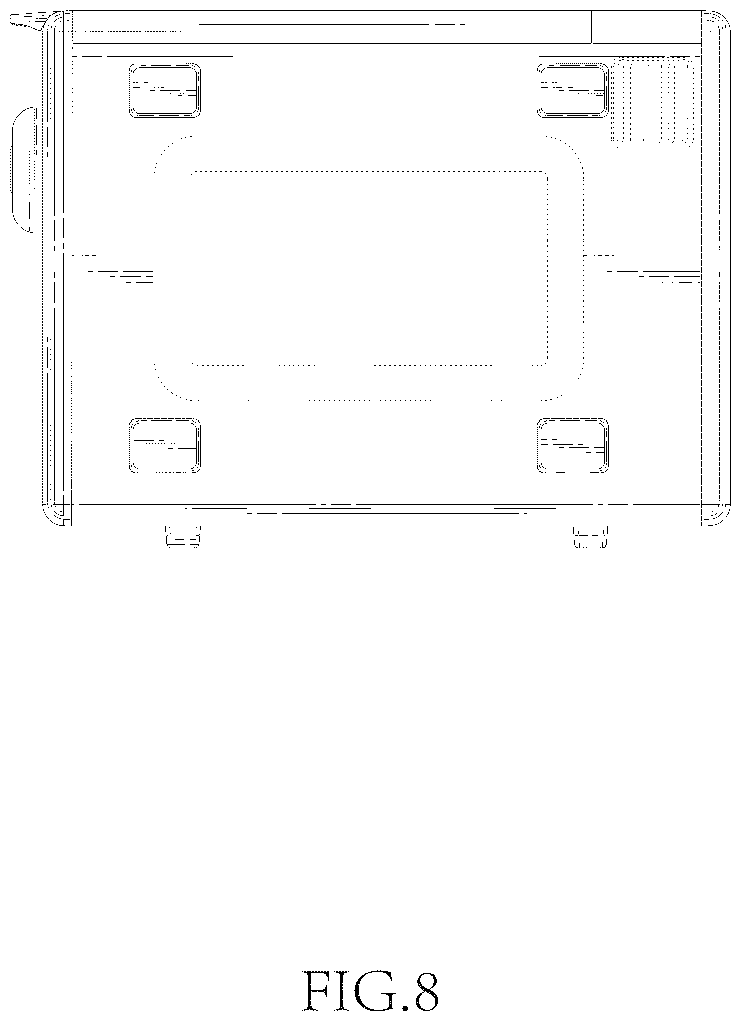 Patent USD1044380 Figure 8 – Oven