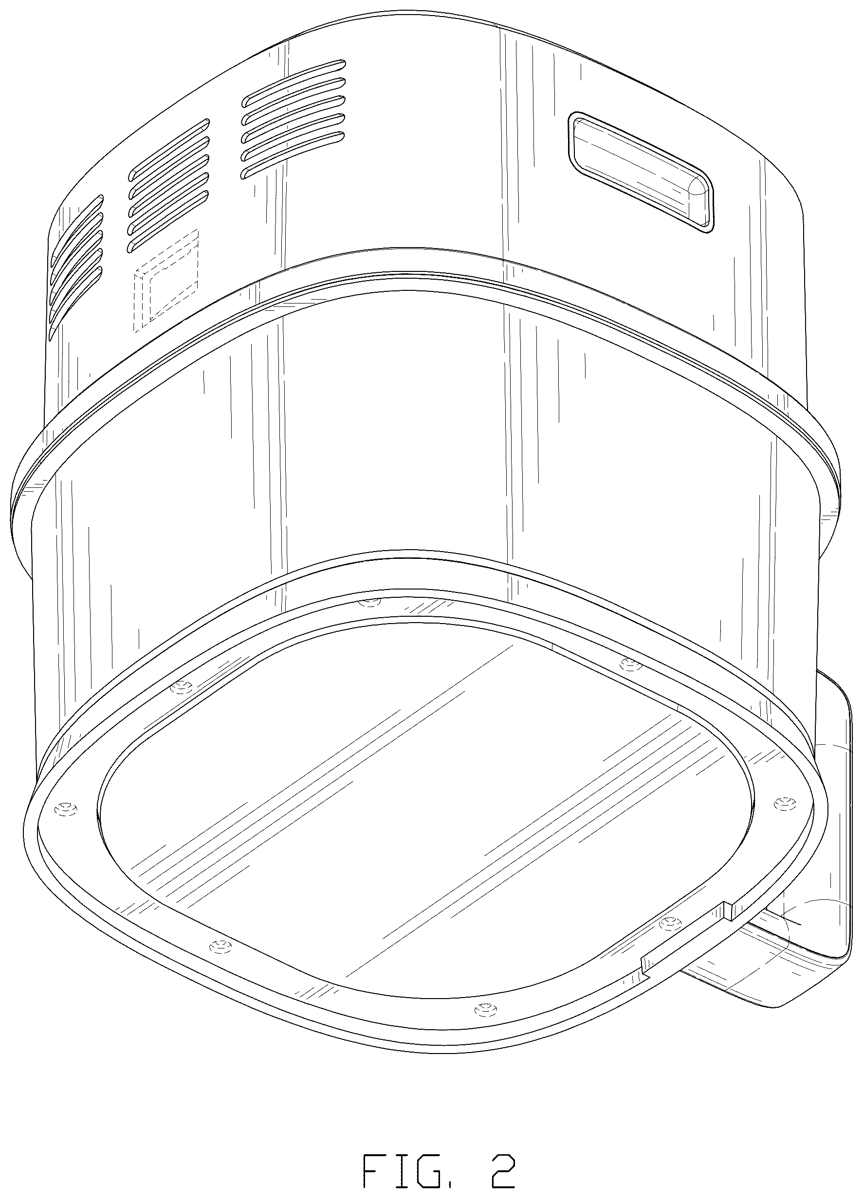 Patent USD1044381 Figure 2 – Air fryer
