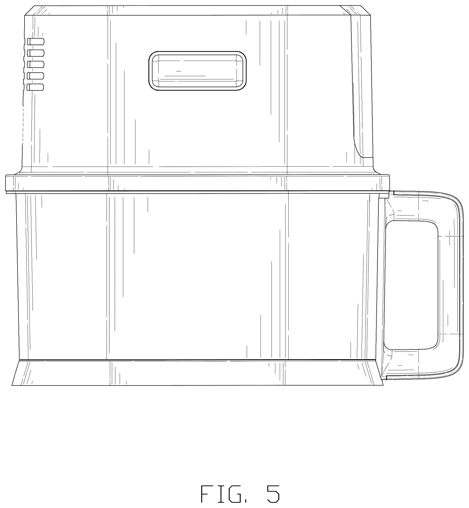 Patent USD1044381 Figure 5 – Air fryer