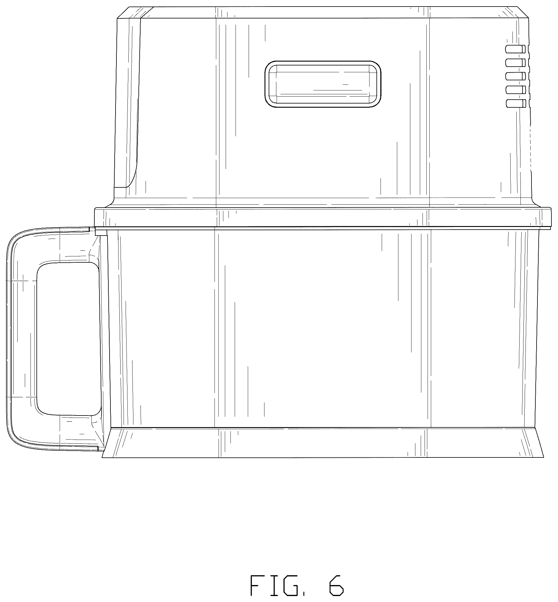 Patent USD1044381 Figure 6 – Air fryer