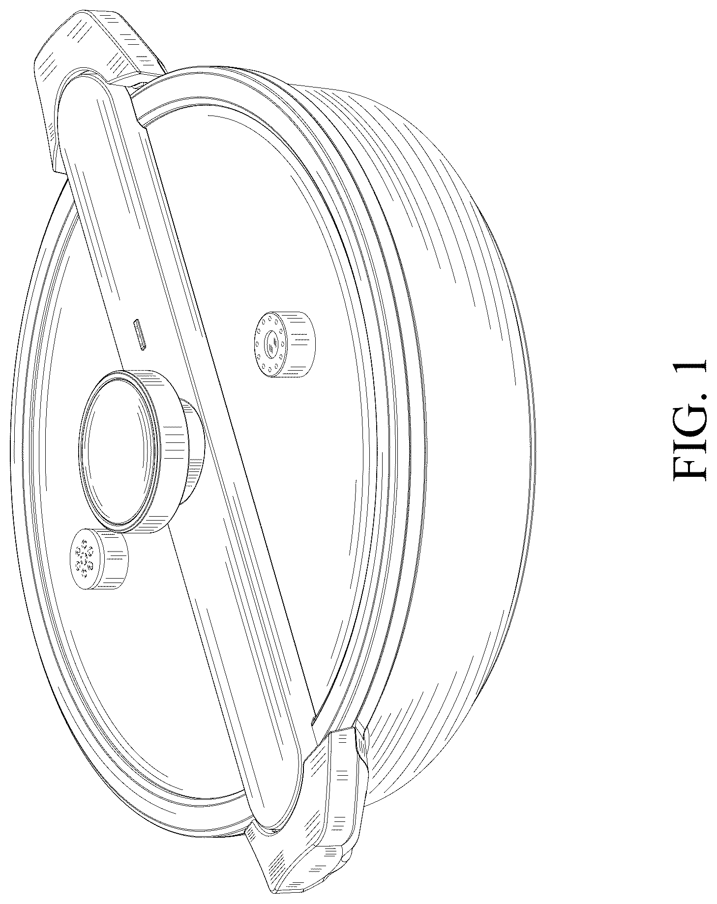 Patent USD1044386 Figure 1 – Round pan