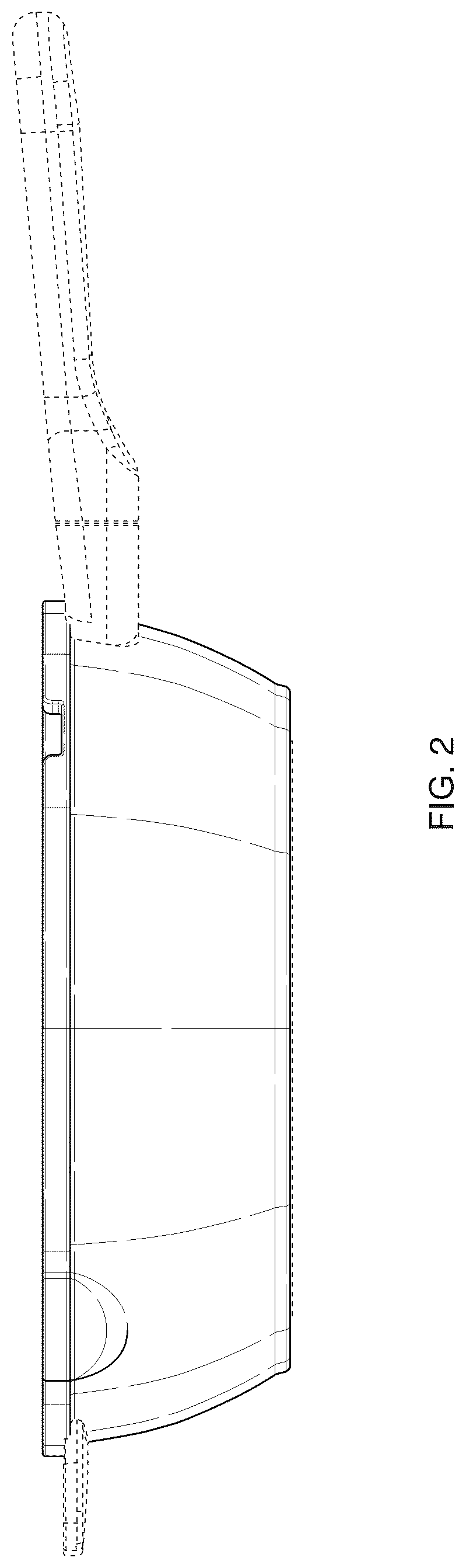 Patent USD1044387 Figure 2 – Cookware with utensil retainer