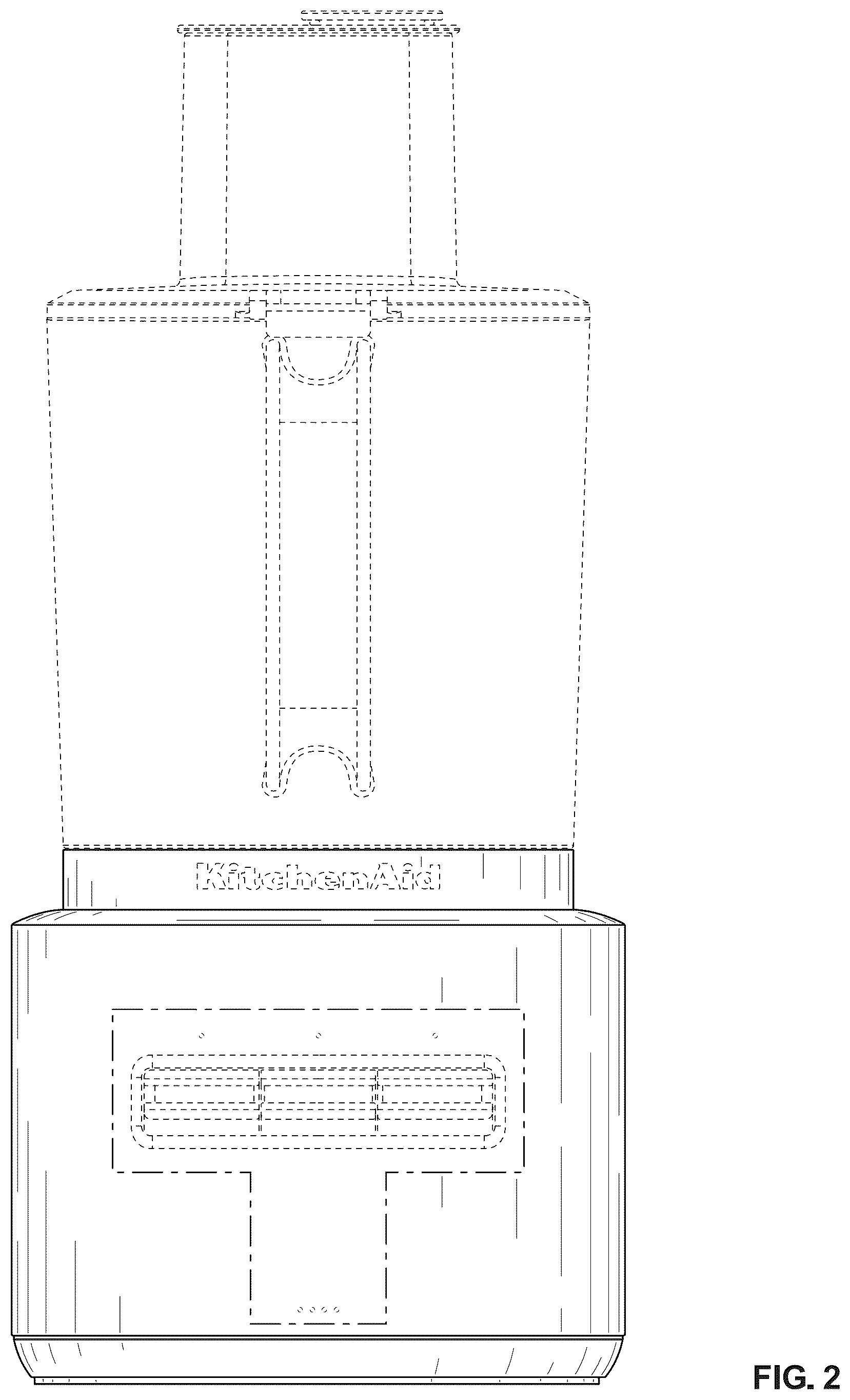 Patent USD1044389 Figure 2 – Food processor
