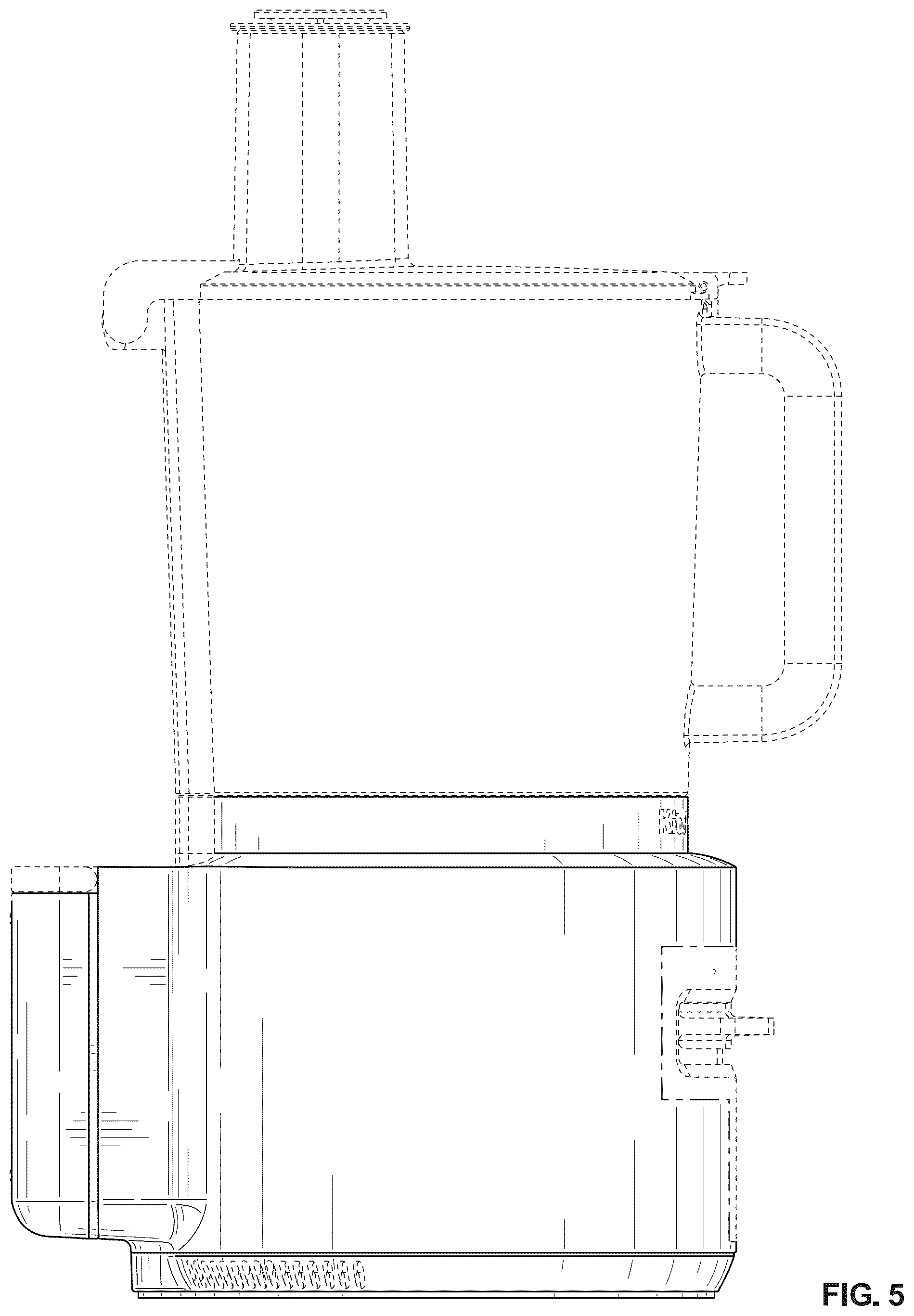 Patent USD1044389 Figure 5 – Food processor