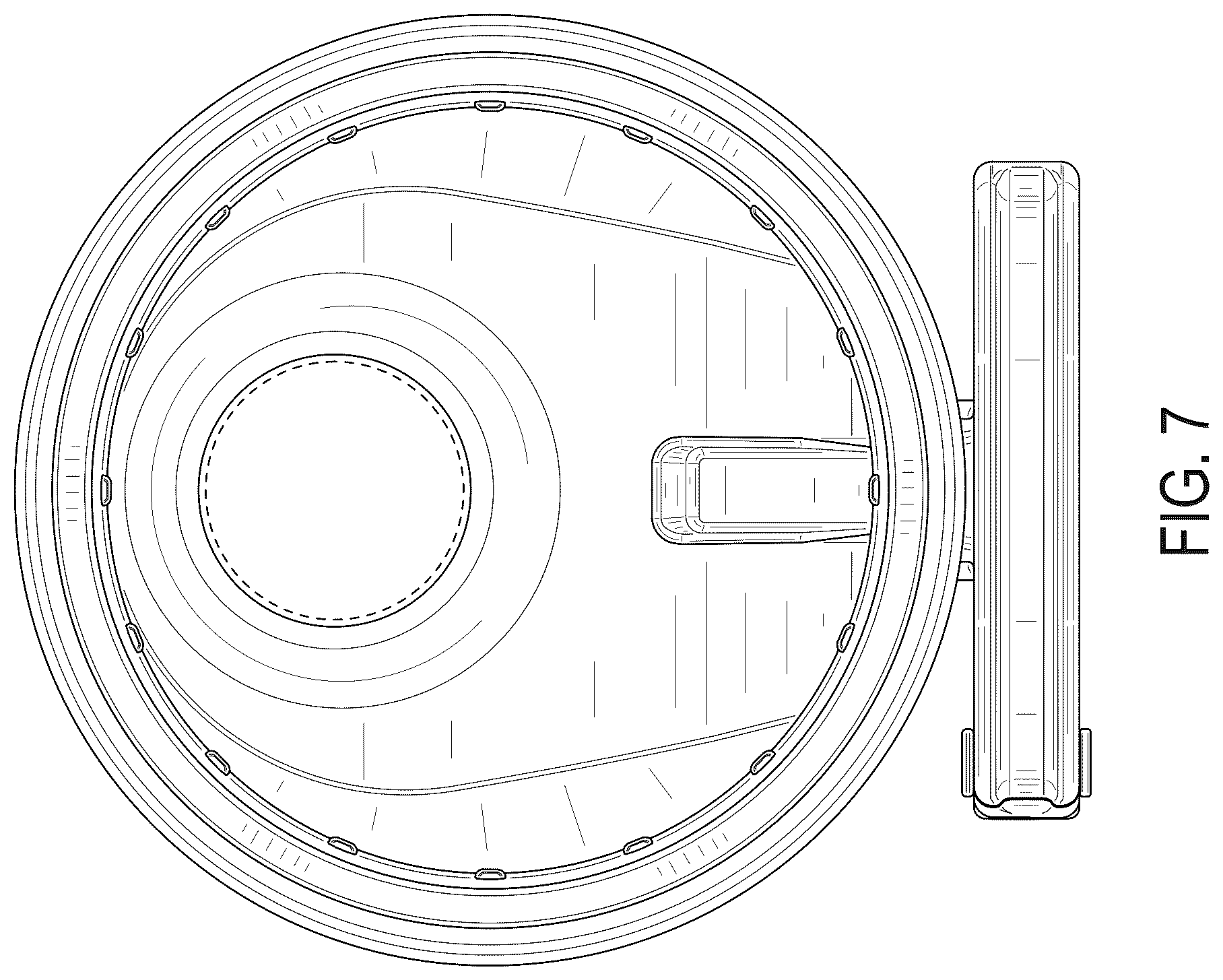 Patent USD1044390 Figure 7 – Lid for beverage container