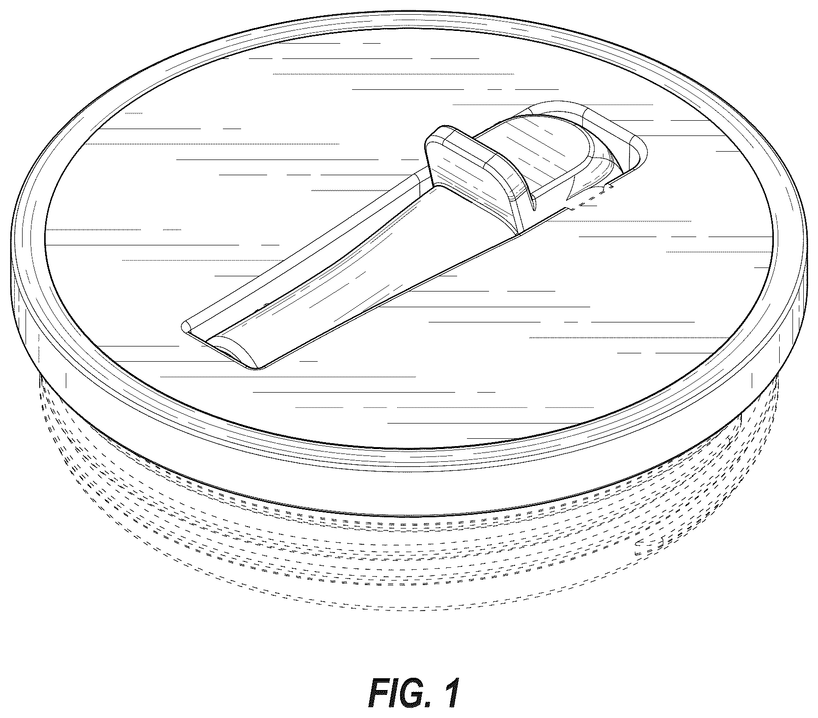 Patent USD1044392 Figure 1 – Container lid
