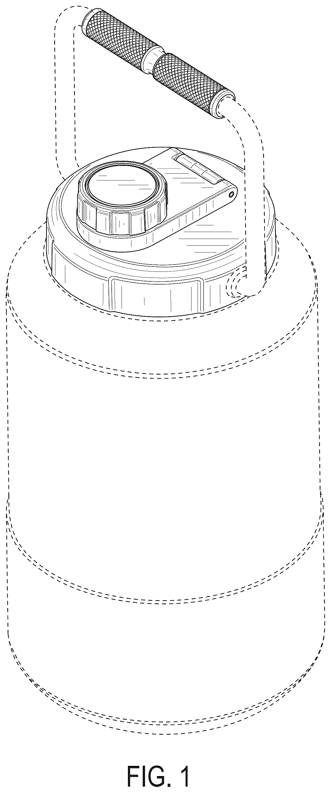 Patent USD1044393 Figure 1 – Lid for beverage container