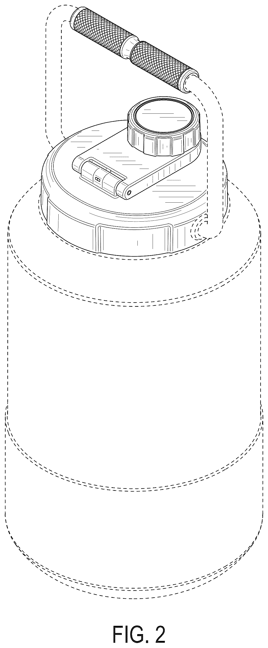 Patent USD1044393 Figure 2 – Lid for beverage container