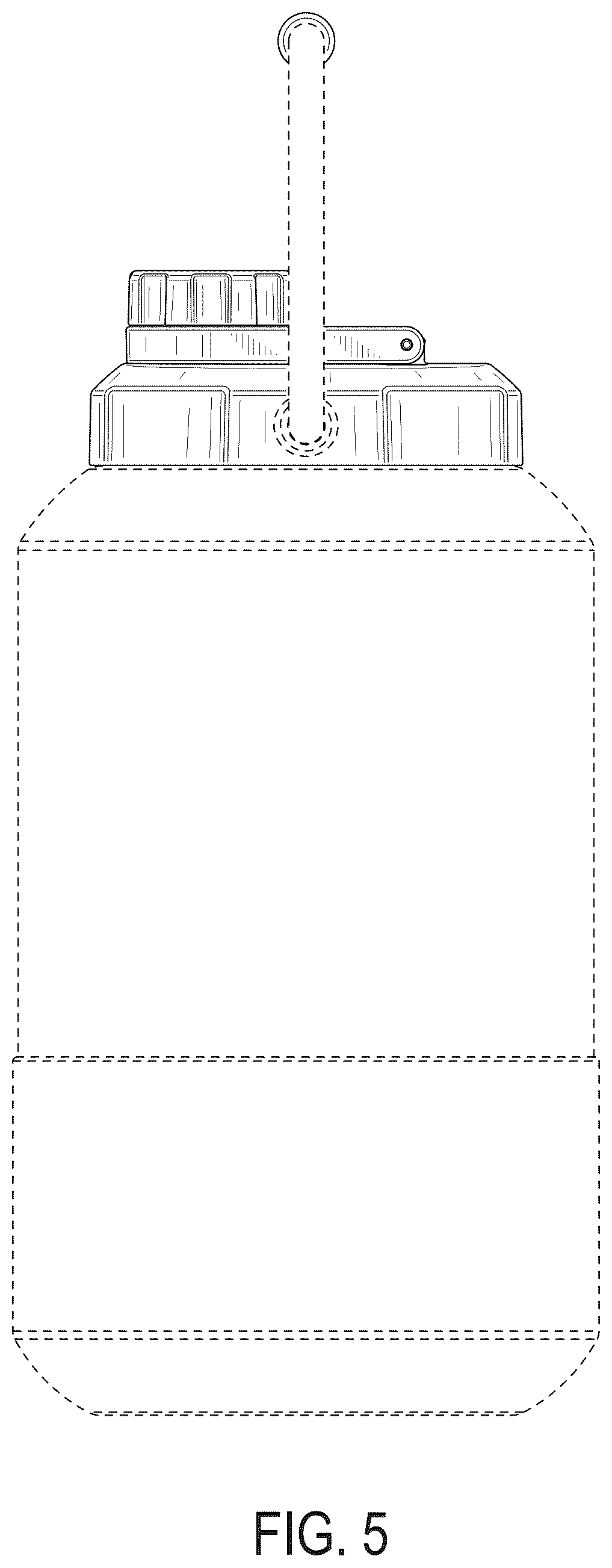 Patent USD1044393 Figure 5 – Lid for beverage container