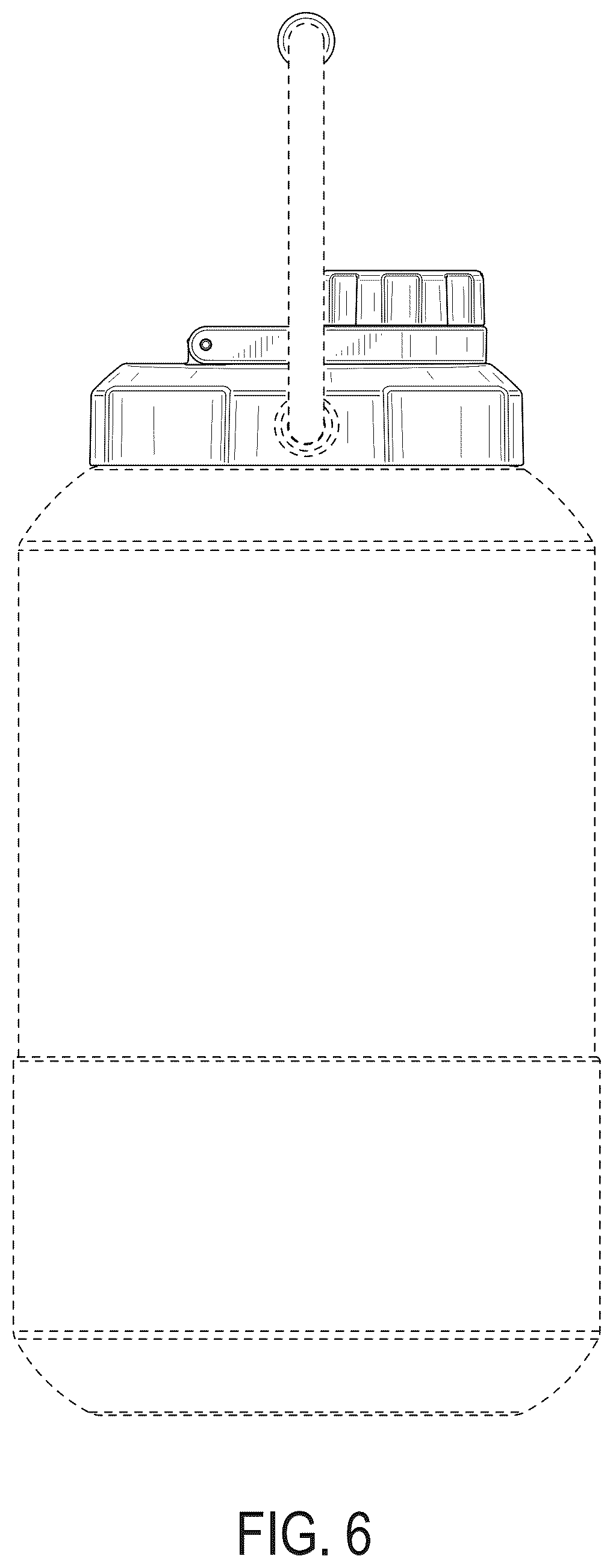 Patent USD1044393 Figure 6 – Lid for beverage container