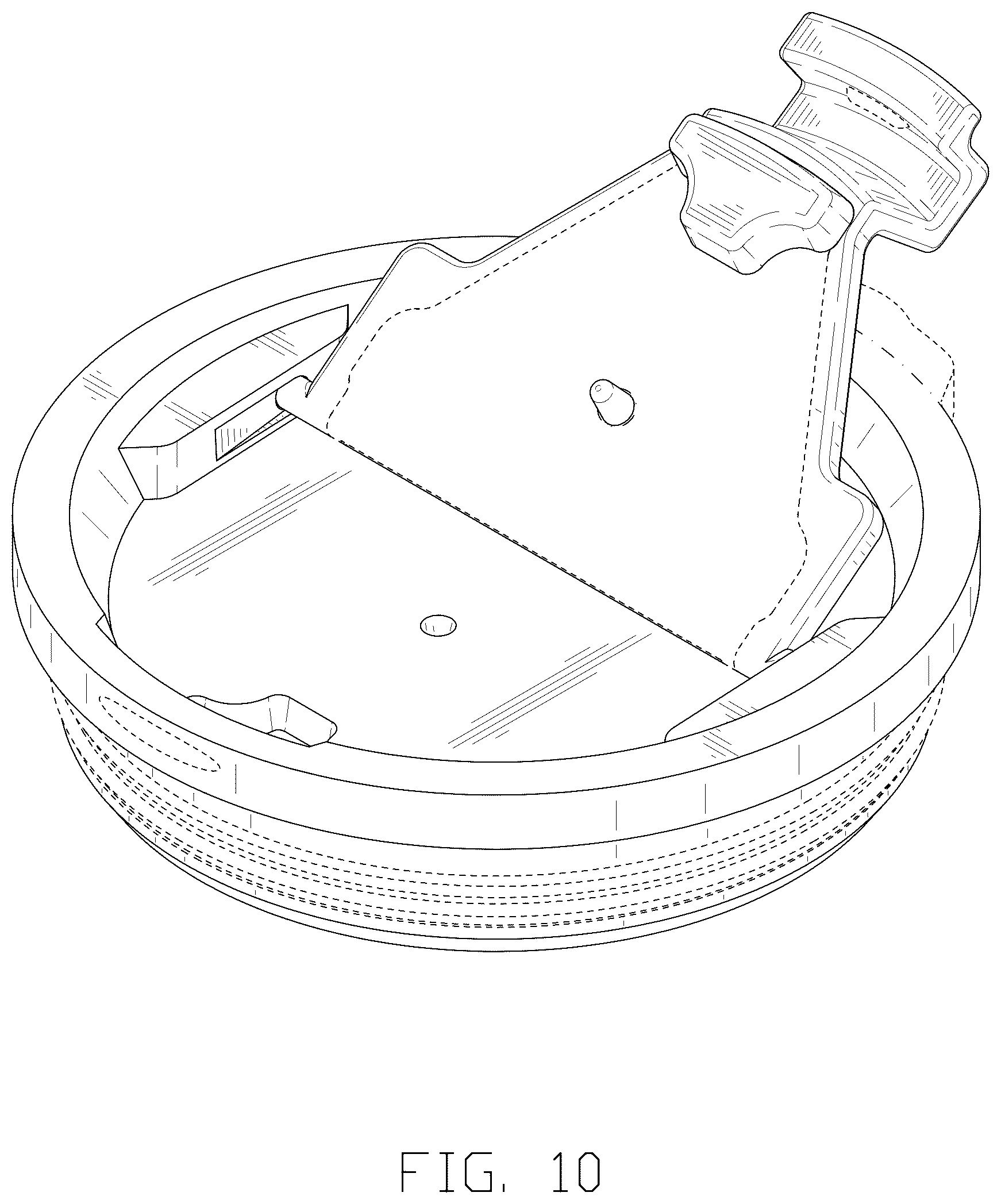 Patent USD1044395 Figure 10 – Container lid