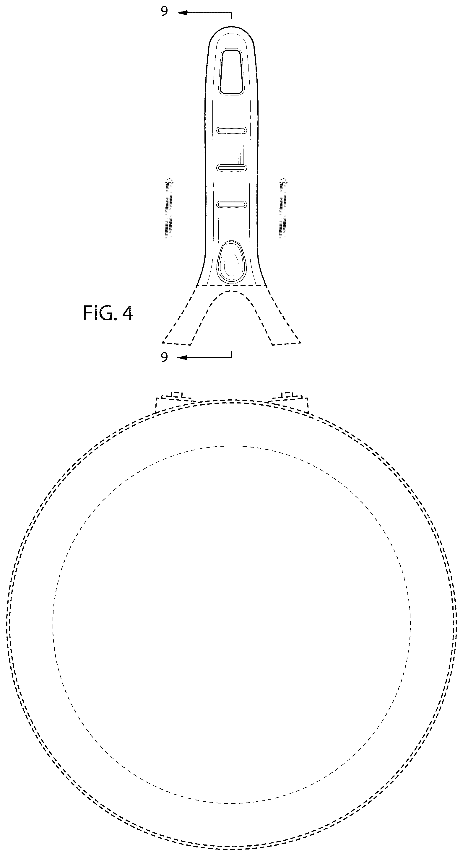 Patent USD1044396 Figure 4 – Handle for cookware