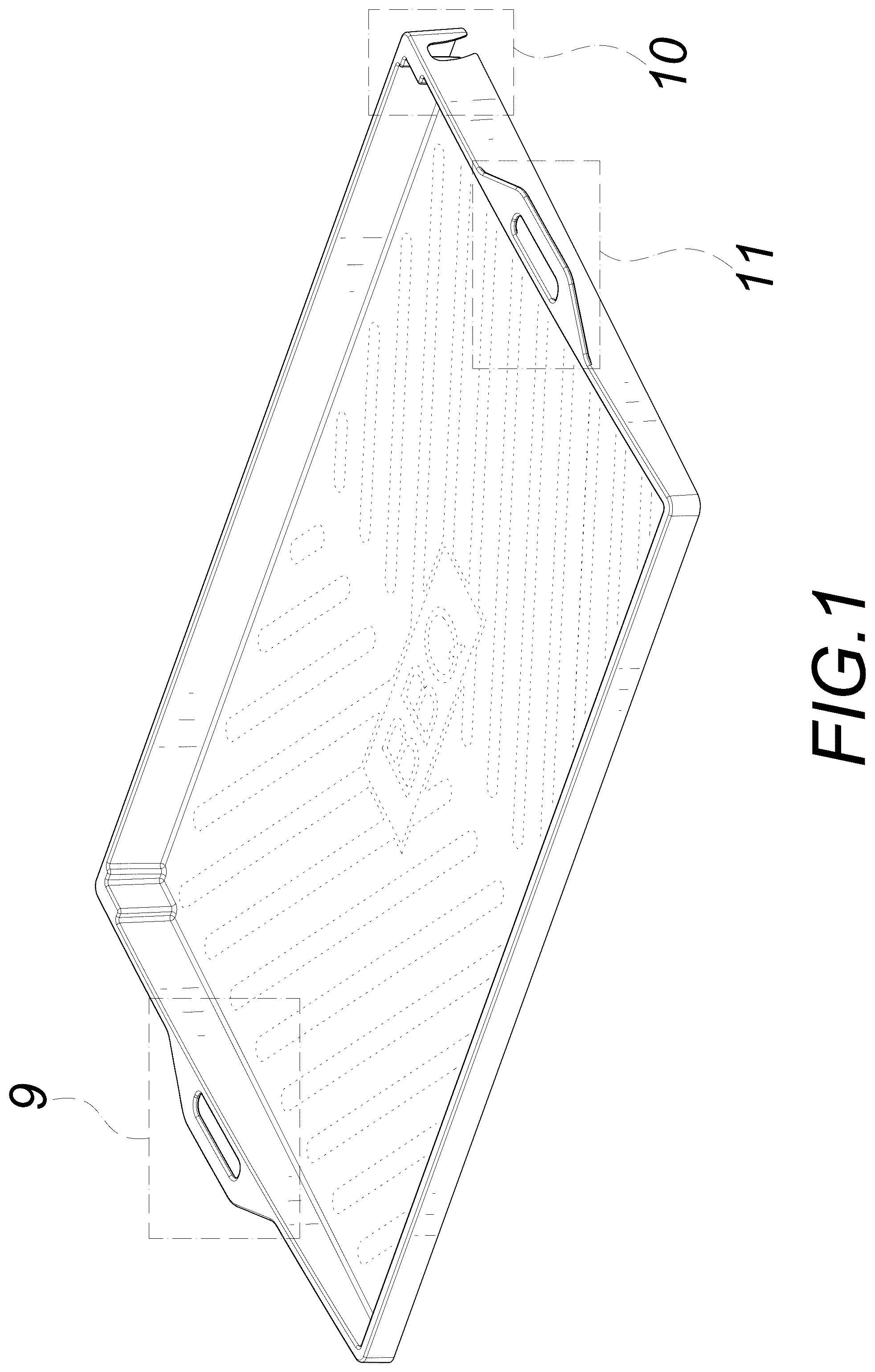 Patent USD1044402 Figure 1 – Grill cover