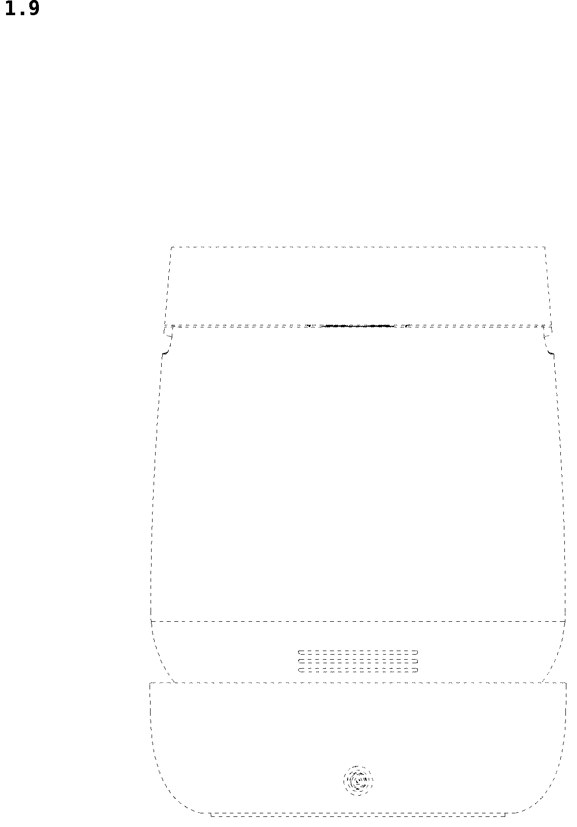 Patent USD1044403 Figure 9 – Hinge for cooking appliance