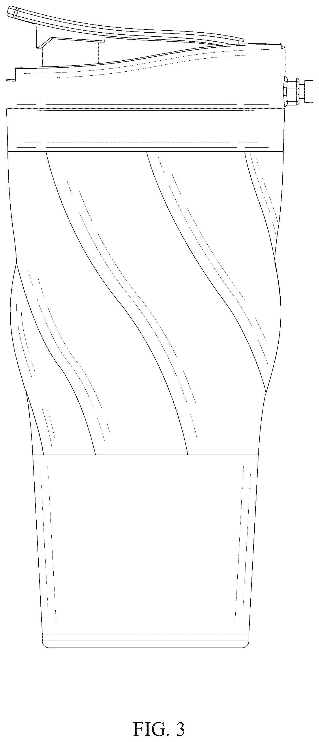 Patent USD1044407 Figure 3 – Double-layer vacuum flask