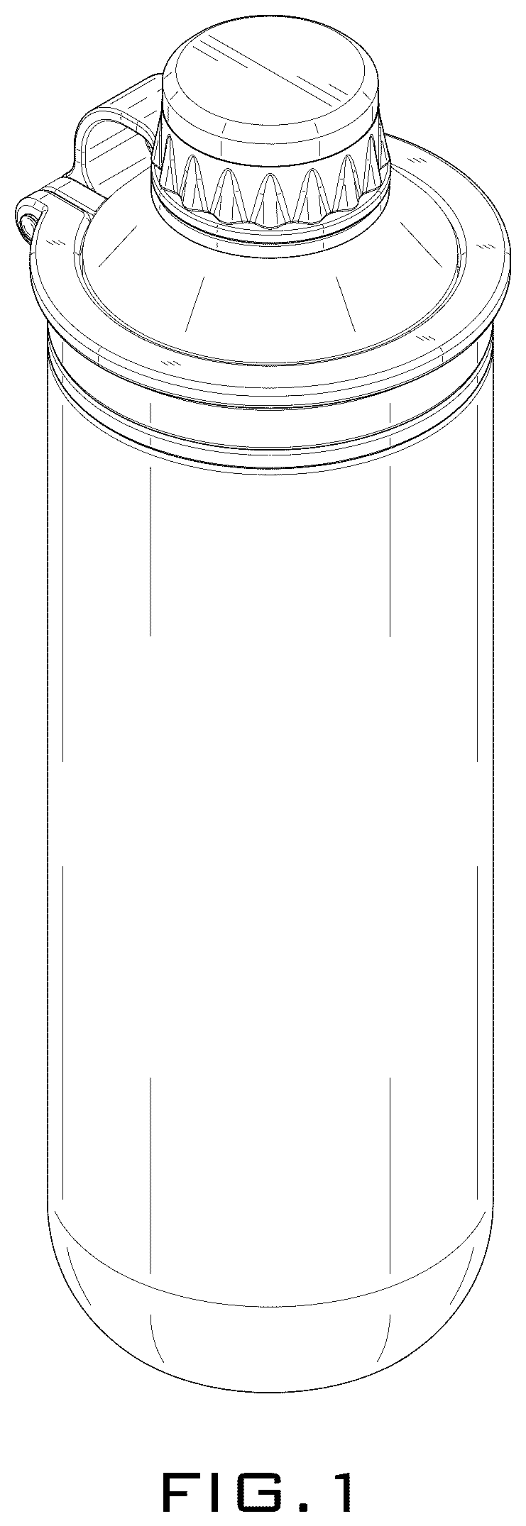 Patent USD1044410 Figure 1 – Beverage container