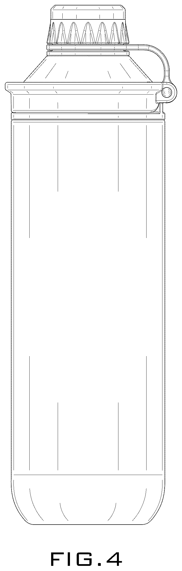 Patent USD1044410 Figure 4 – Beverage container