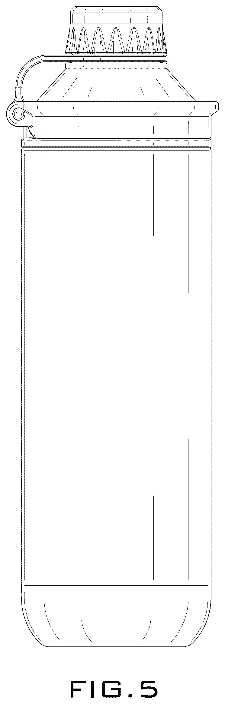 Patent USD1044410 Figure 5 – Beverage container