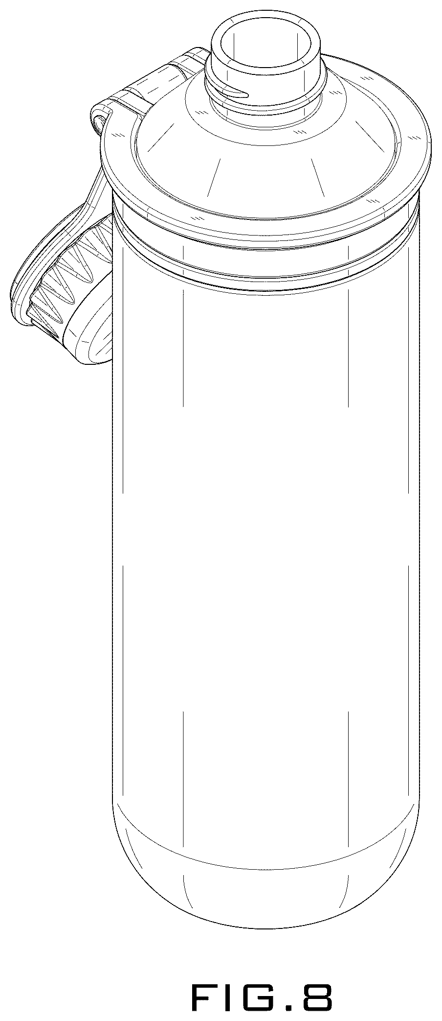 Patent USD1044410 Figure 8 – Beverage container
