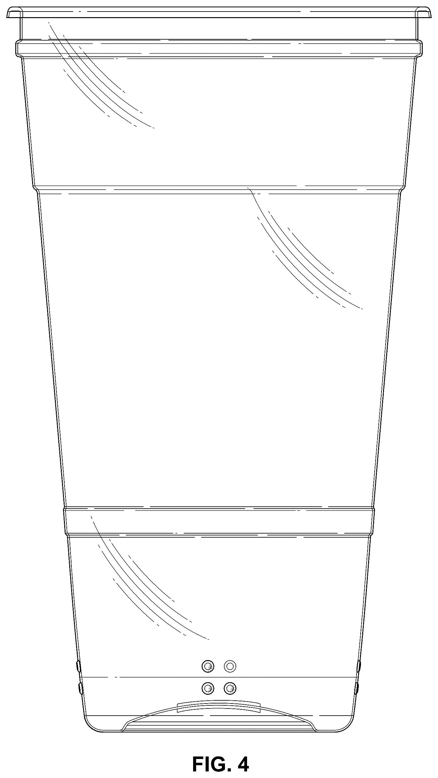 Patent USD1044412 Figure 4 – Cup