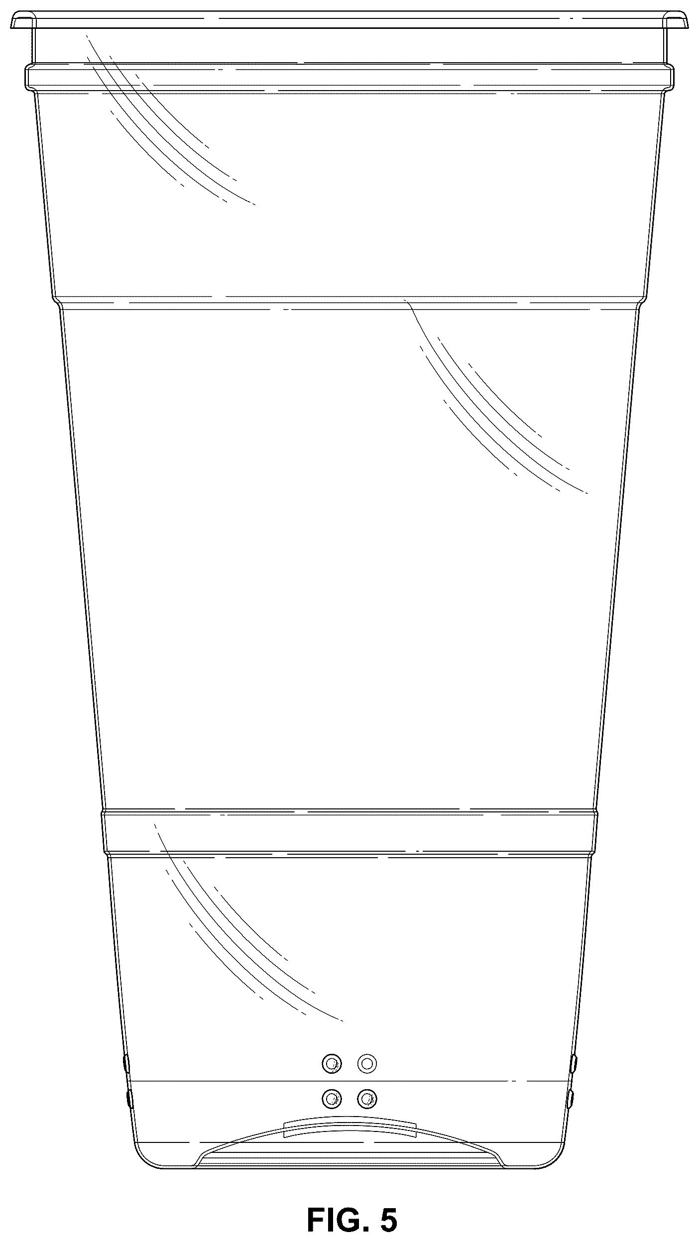 Patent USD1044412 Figure 5 – Cup