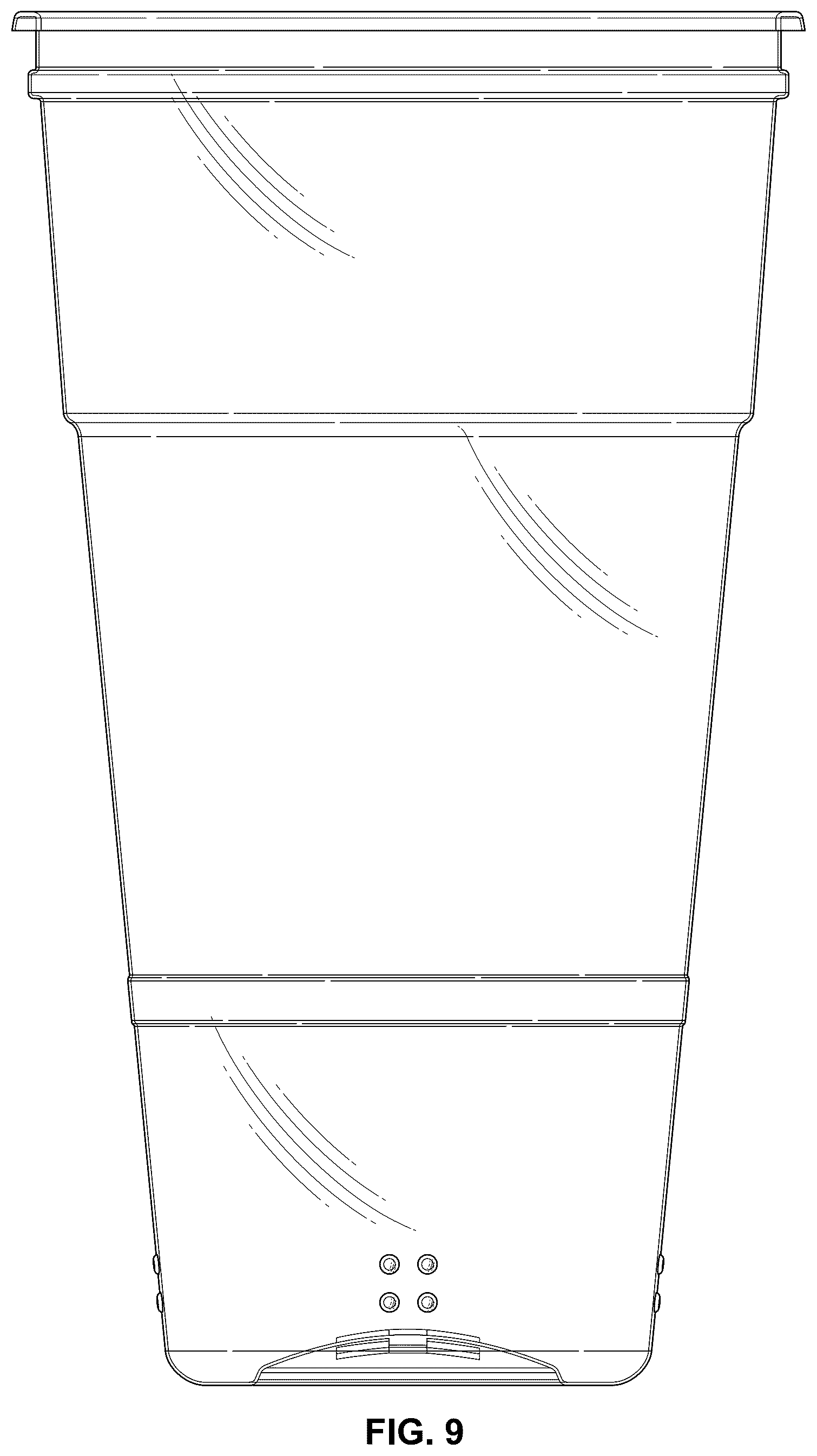 Patent USD1044412 Figure 9 – Cup