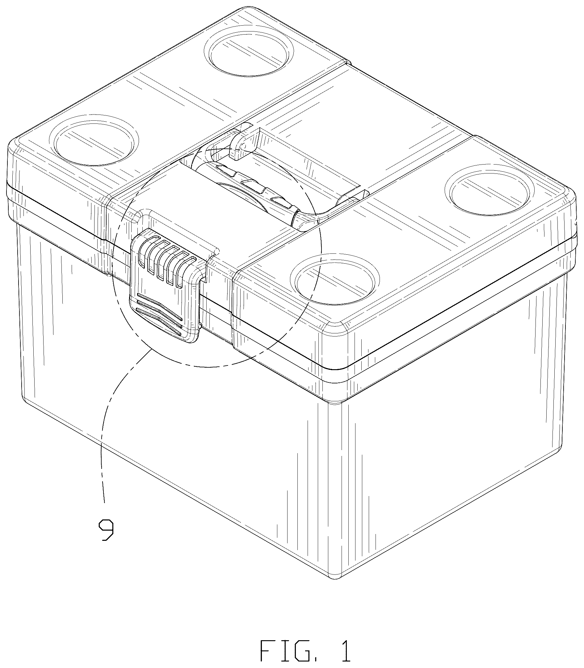 Patent USD1044415 Figure 1 – Cooler box