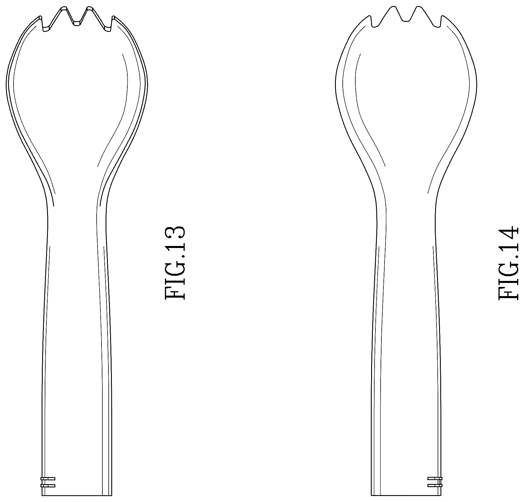 Patent USD1044423 Figure 8 – Combined spork, knife, and fire starter