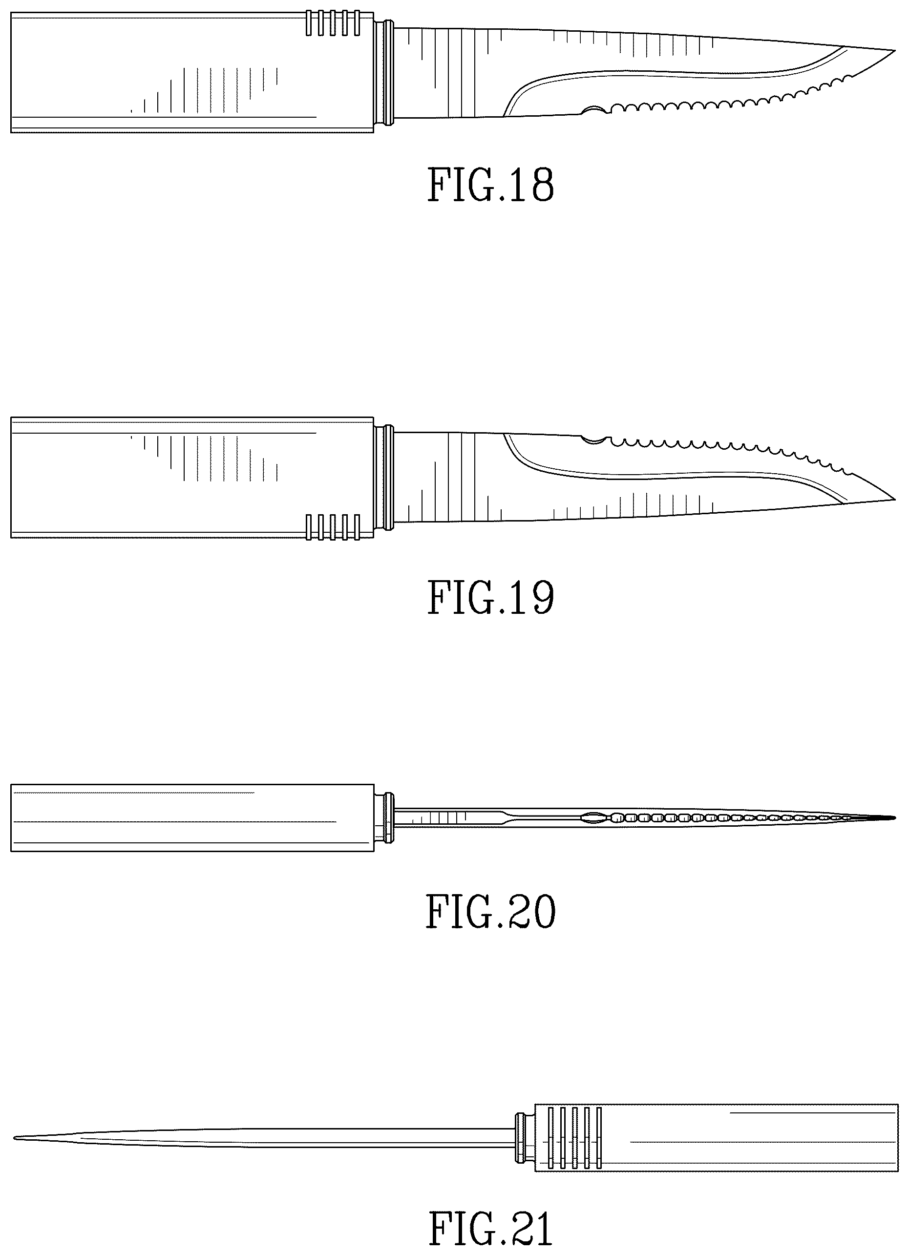 Patent USD1044423 Figure 10 – Combined spork, knife, and fire starter