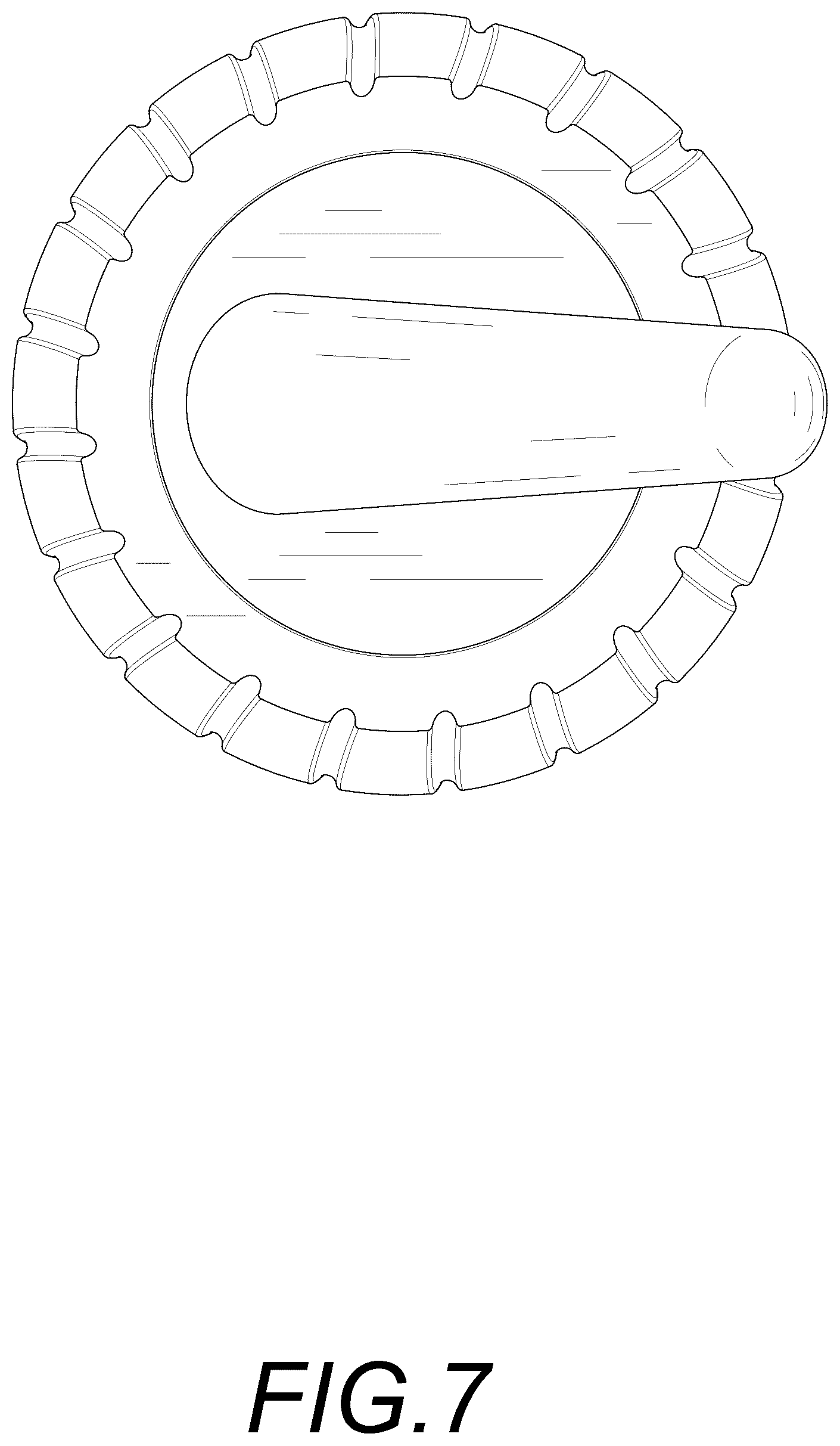 Patent USD1044431 Figure 7 – Granite mortar and pestle