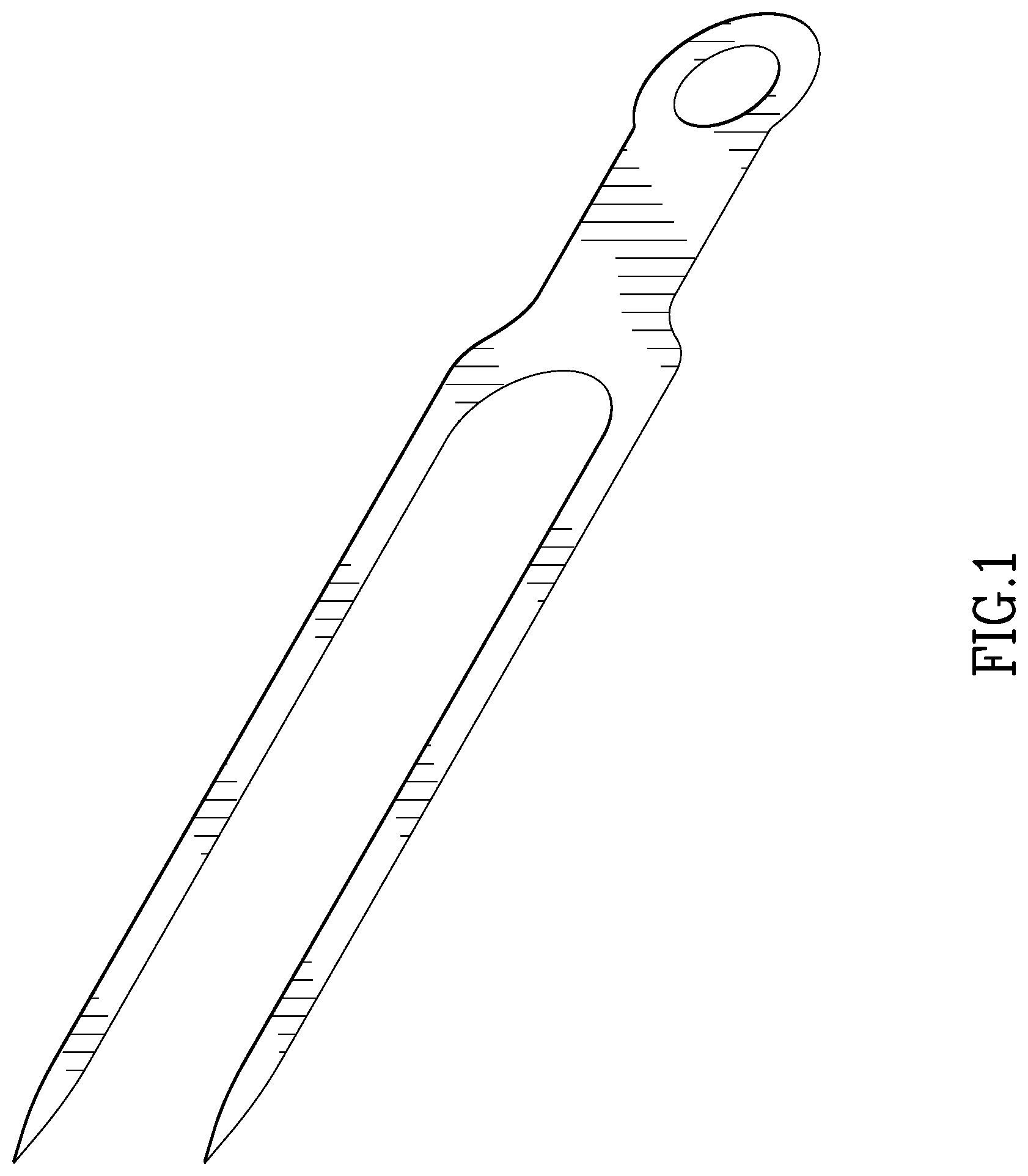 Patent USD1044432 Figure 1 – Double skewer