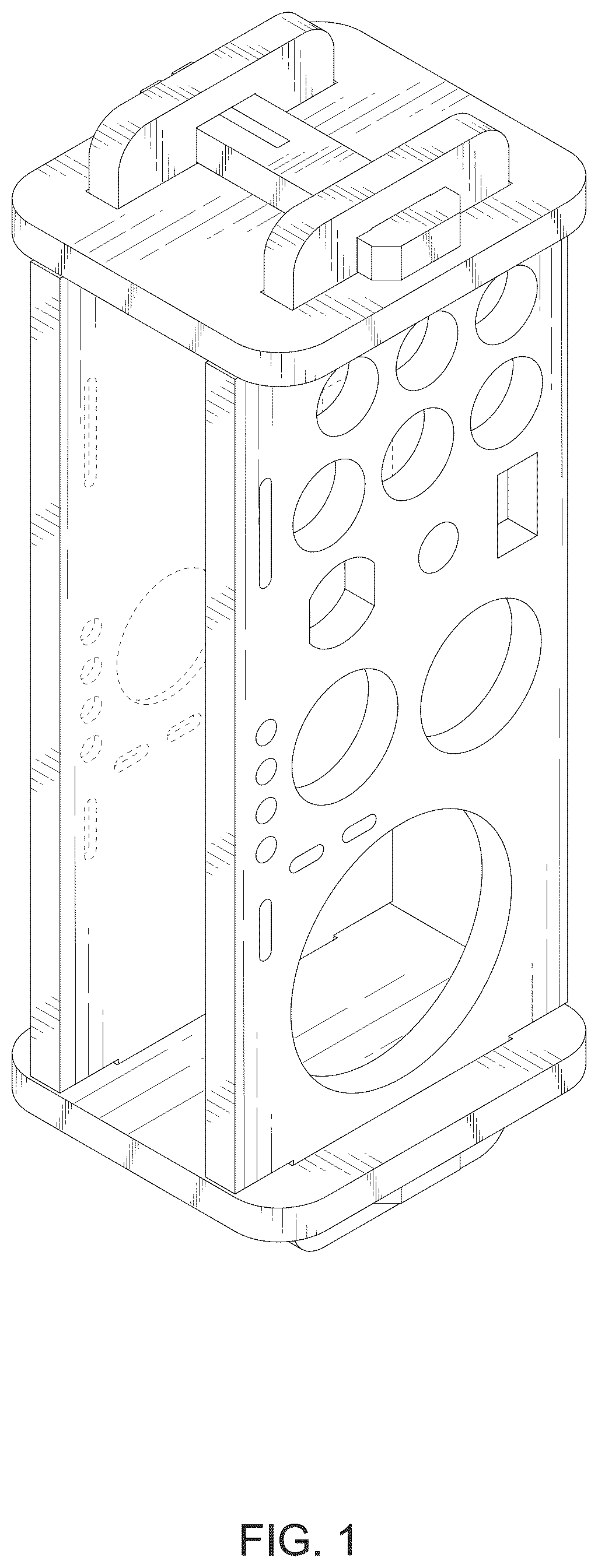 Patent USD1044433 Figure 1 – Bar tool stand