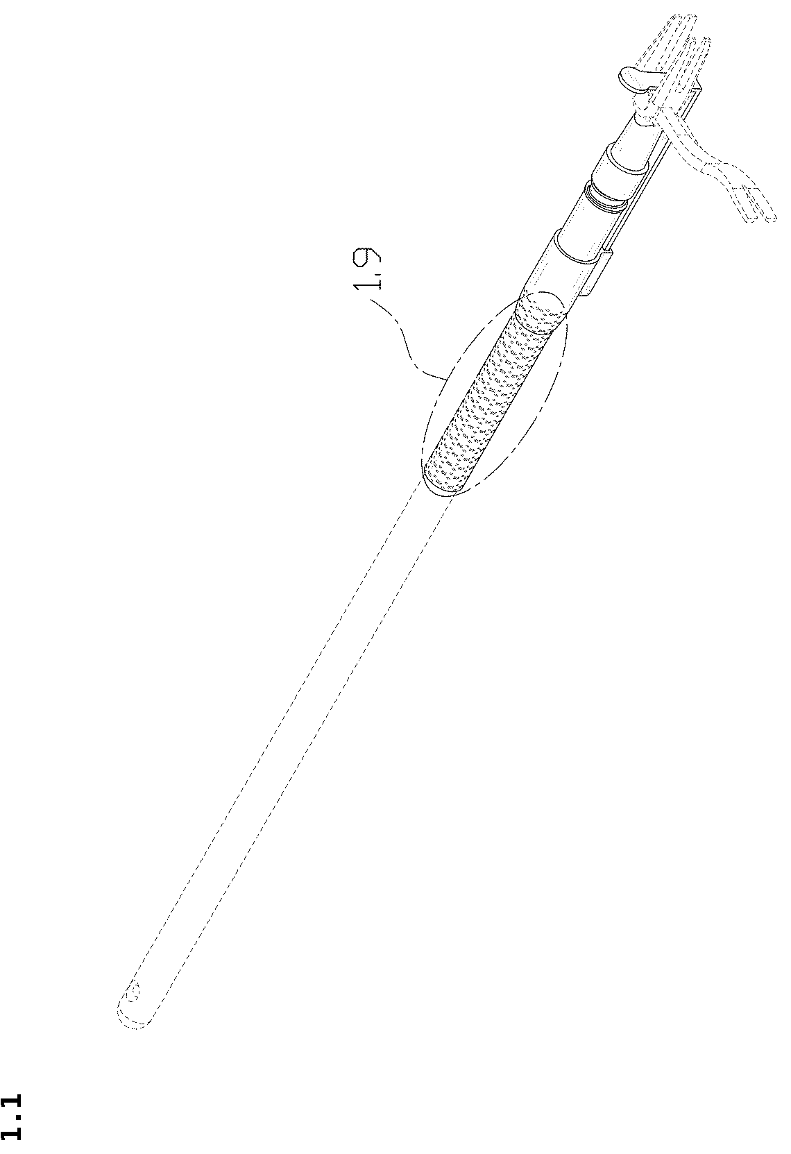 Patent USD1044435 Figure 1 – Weed puller