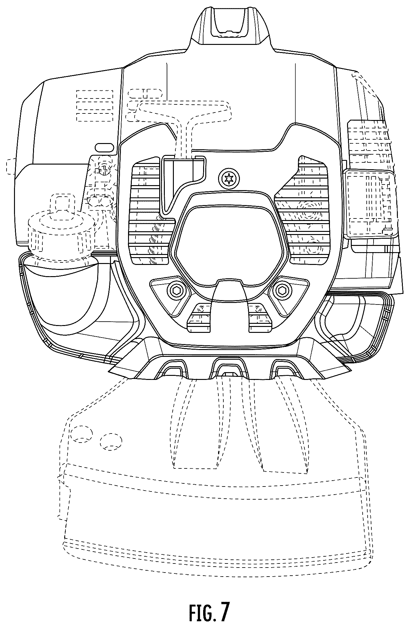 Patent USD1044437 Figure 8 – Brushcutter