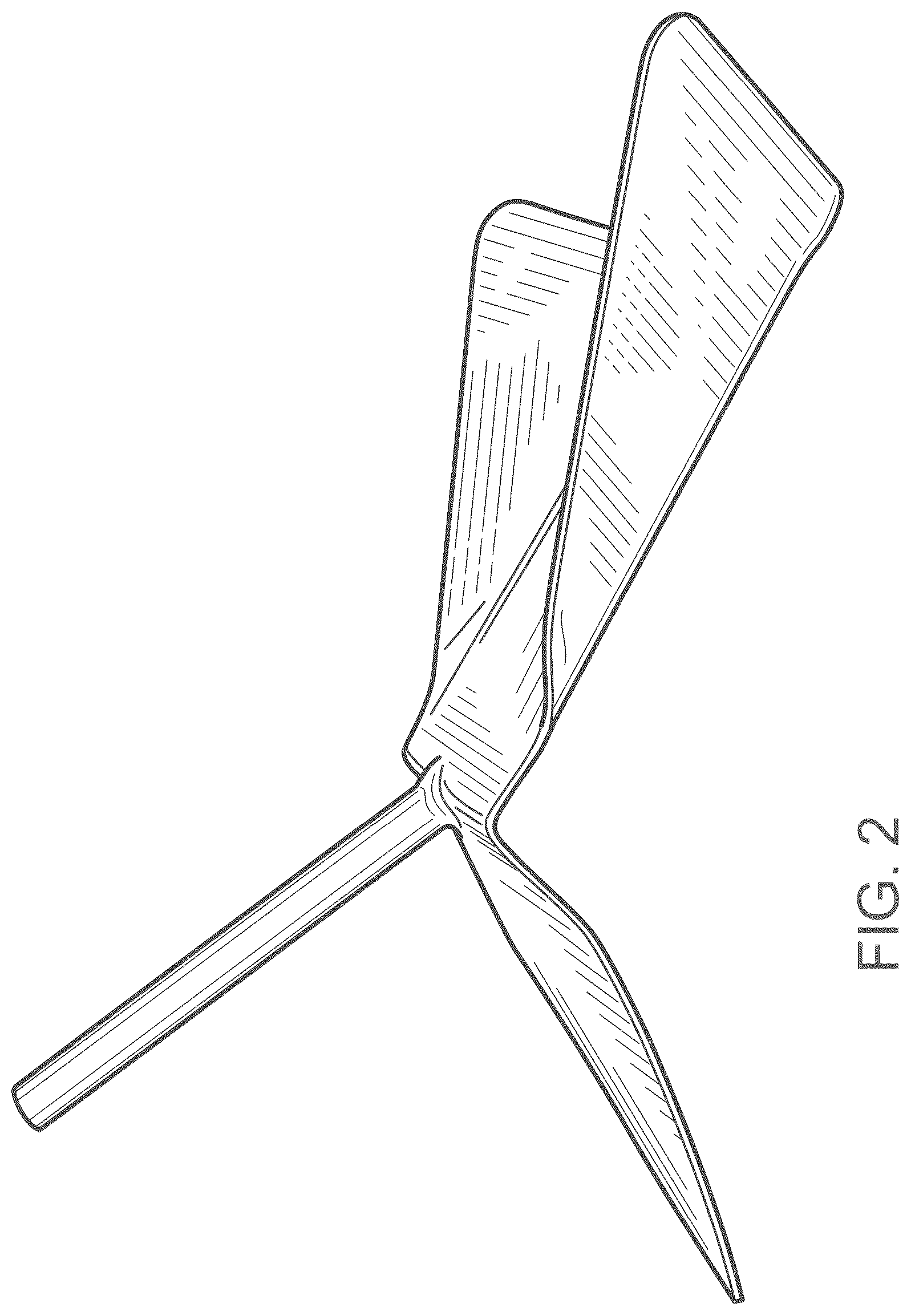 Patent USD1044438 Figure 2 – Two-sided hoe