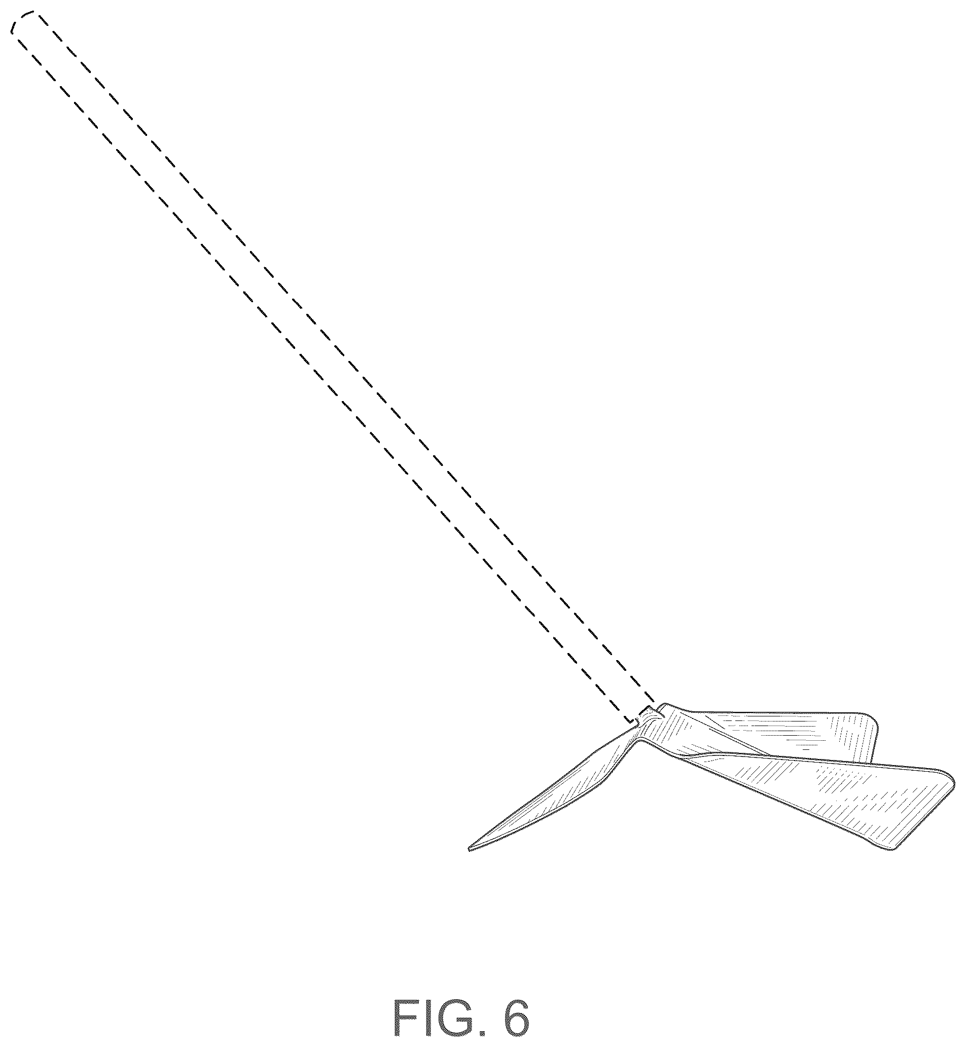 Patent USD1044438 Figure 6 – Two-sided hoe