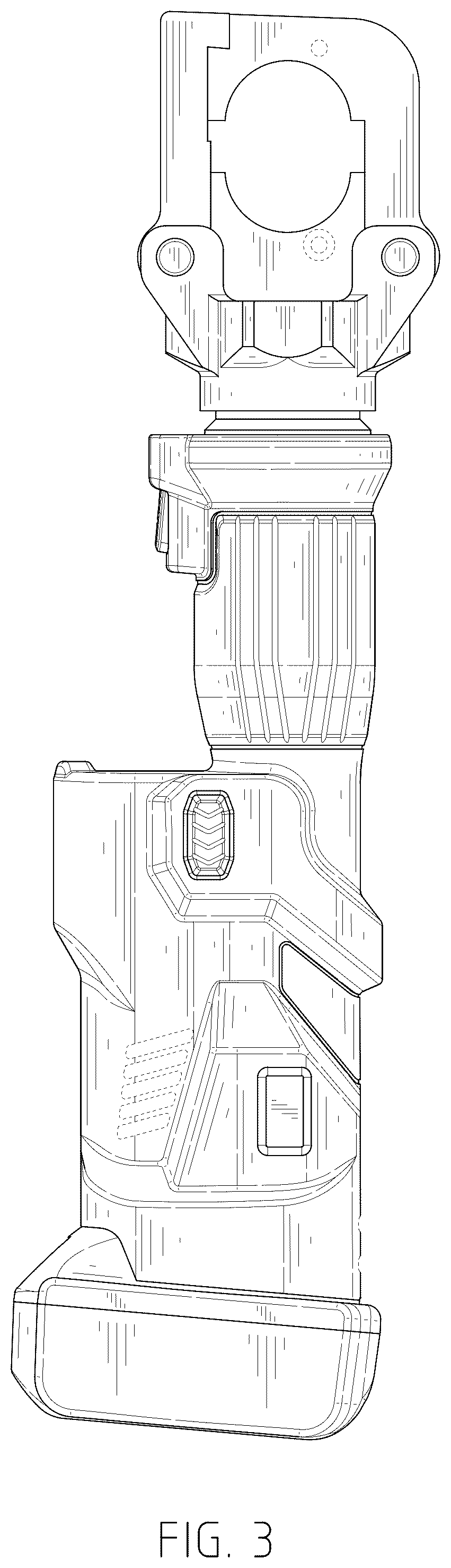 Patent USD1044445 Figure 3 – Crimping tool