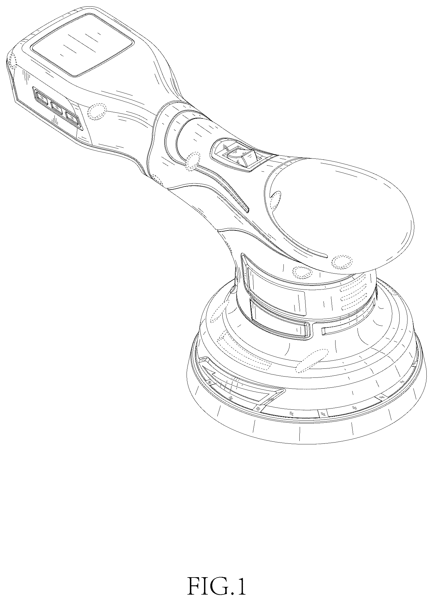Patent USD1044447 Figure 1 – Polisher