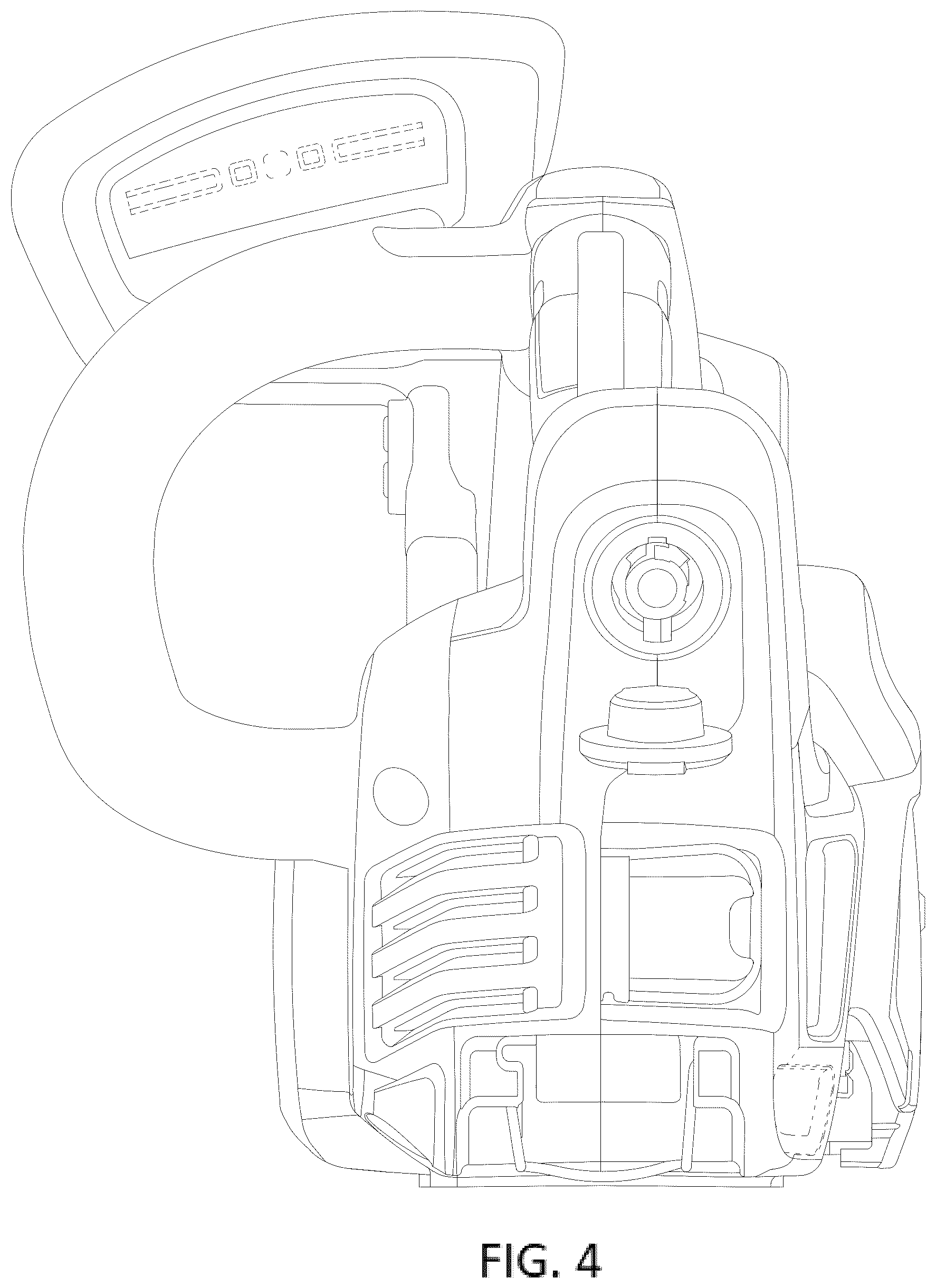 Patent USD1044448 Figure 4 – Chain saw