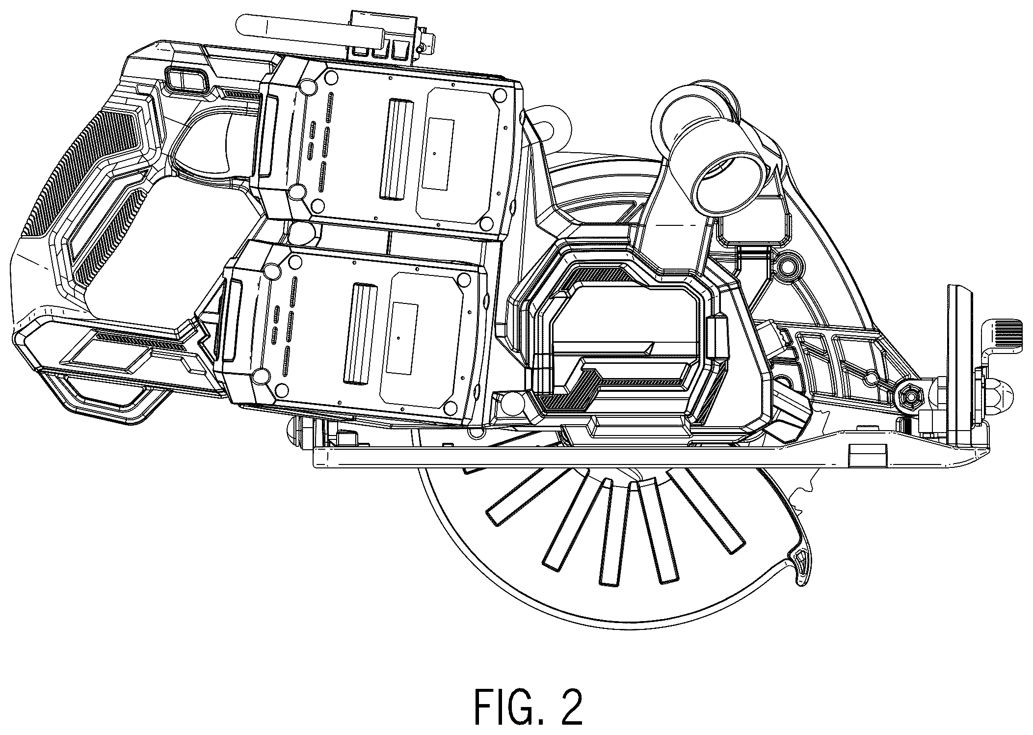 Patent USD1044449 Figure 2 – Circular saw