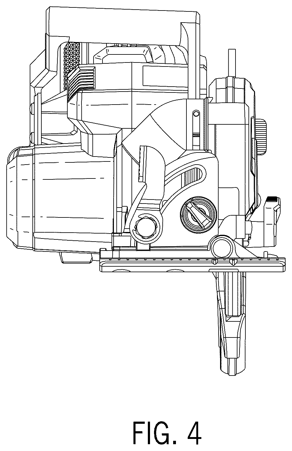Patent USD1044450 Figure 4 – Circular saw